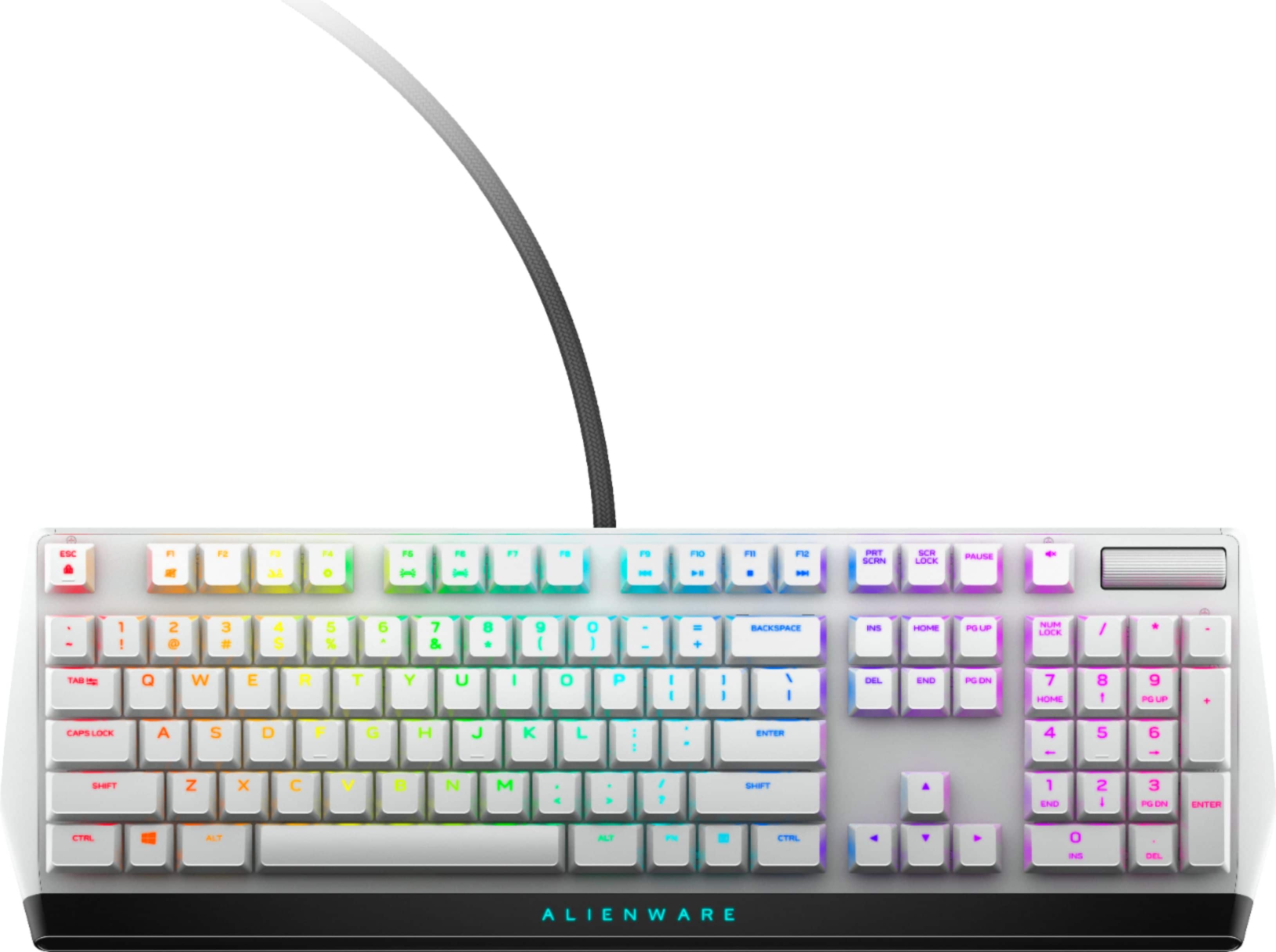 Alienware - AW510K Full-size Wired Mechanical CHERRY MX Low Profile Red Switch Gaming Keyboard with RGB Back Lighting for PC…