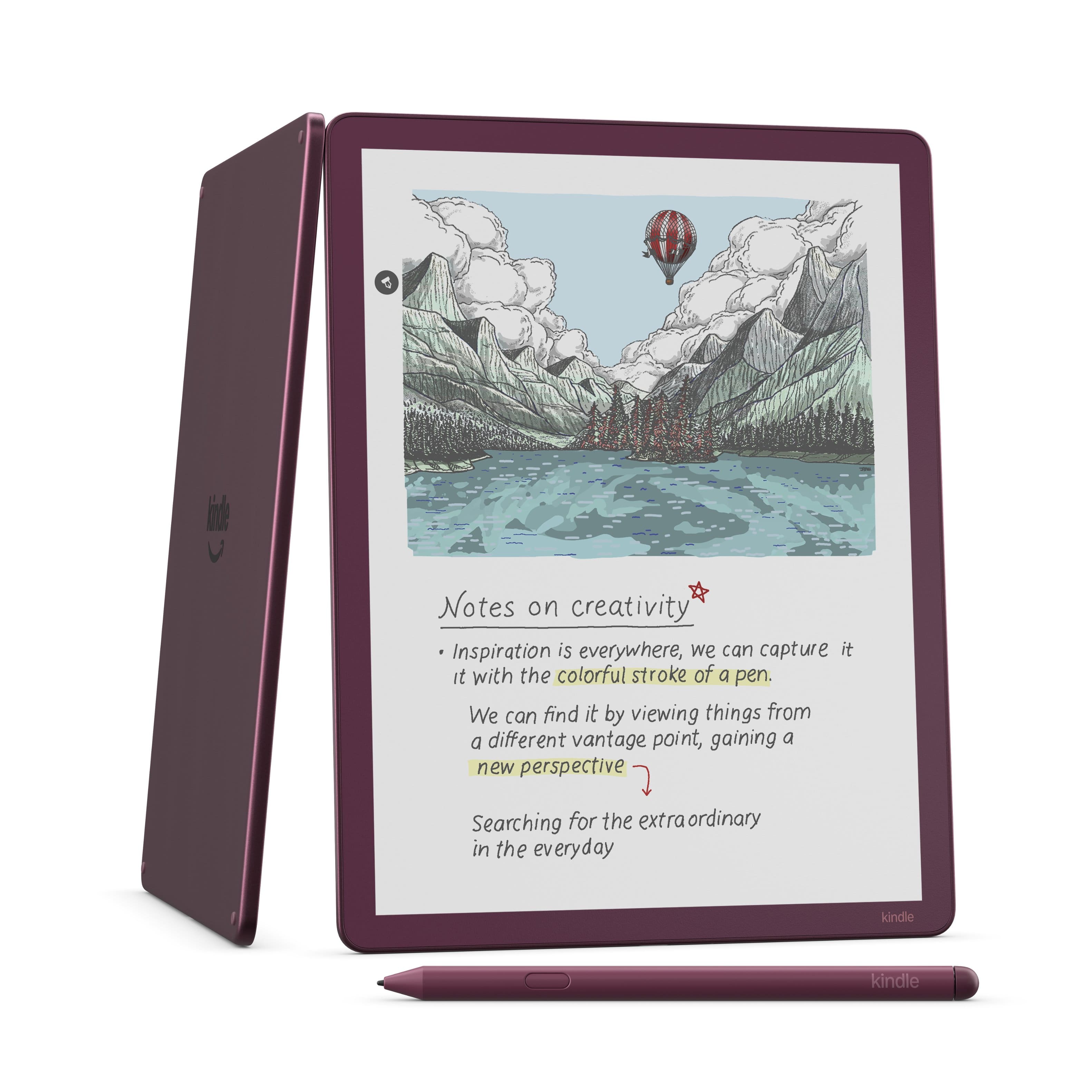 Amazon - Kindle Scribe Colorsoft 64GB (newest model), 11” paper-like color display with front light, Thin, light, powerful -…