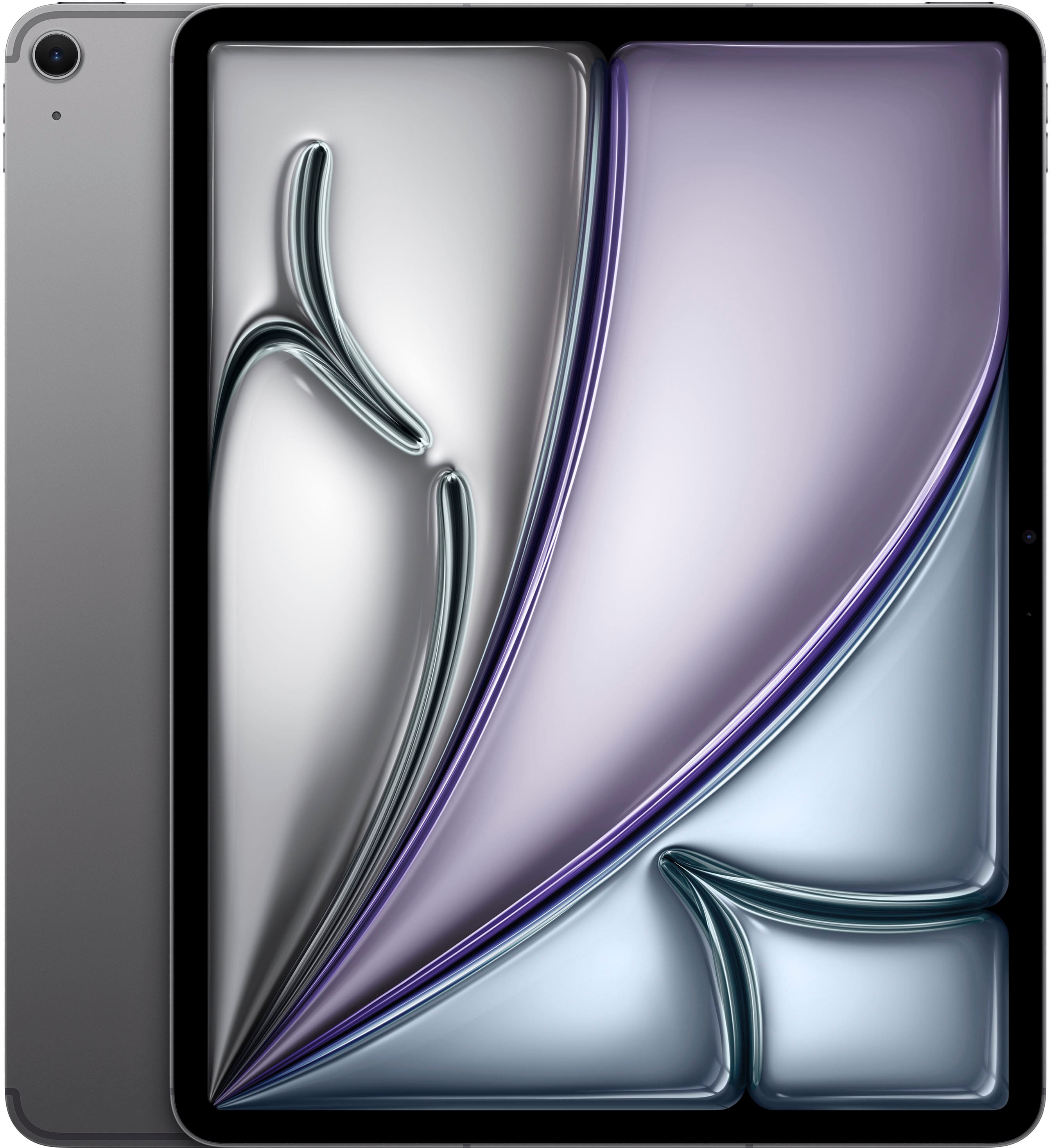 Apple - 13-inch iPad Air M2 chip Built for Apple Intelligence Wi-Fi + Cellular 128GB - Space Gray (Unlocked) product image