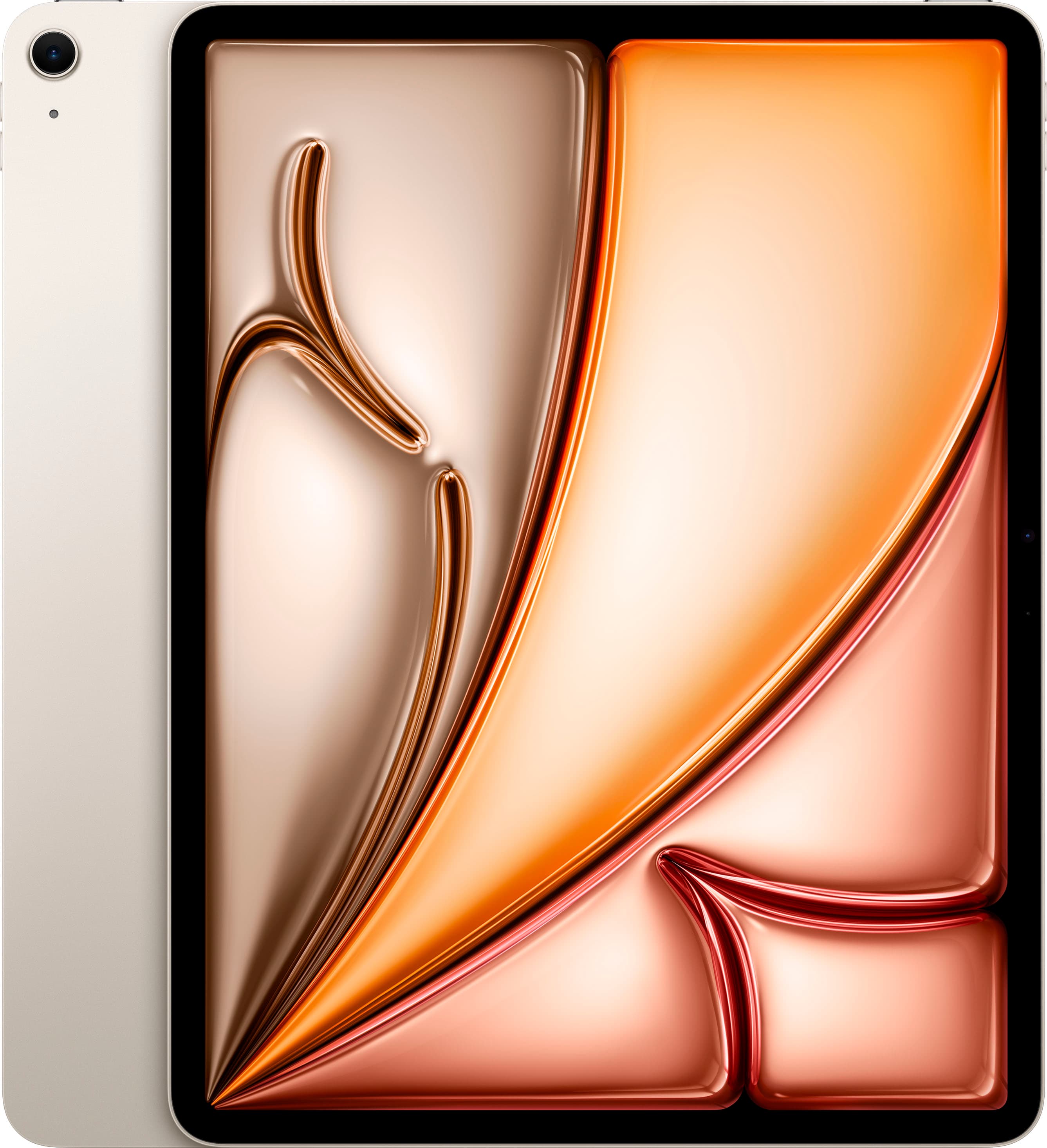 Apple - Geek Squad Certified Refurbished 13-inch iPad Air M2 chip Built for Apple Intelligence Wi-Fi 256GB - Starlight produ…