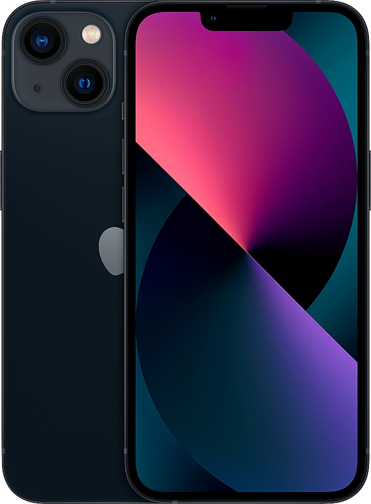 Apple - Geek Squad Certified Refurbished iPhone 13 5G 128GB (Unlocked) - Midnight product image