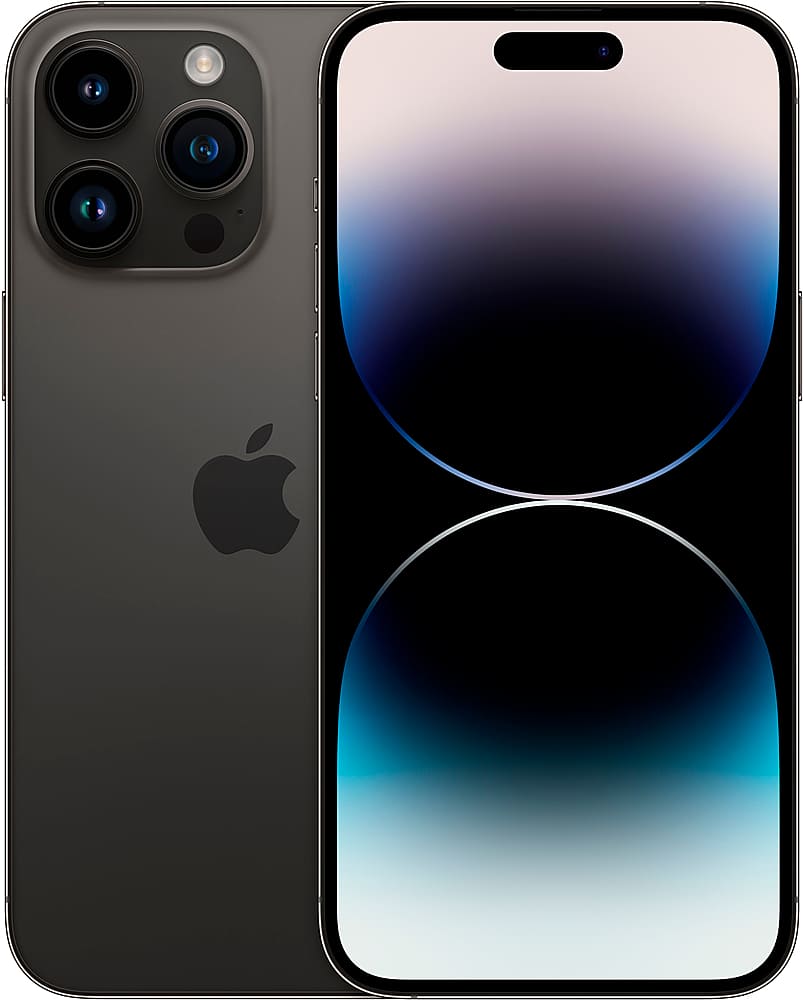 Apple - Geek Squad Certified Refurbished iPhone 14 Pro Max 256GB - Space Black (AT&T) product image