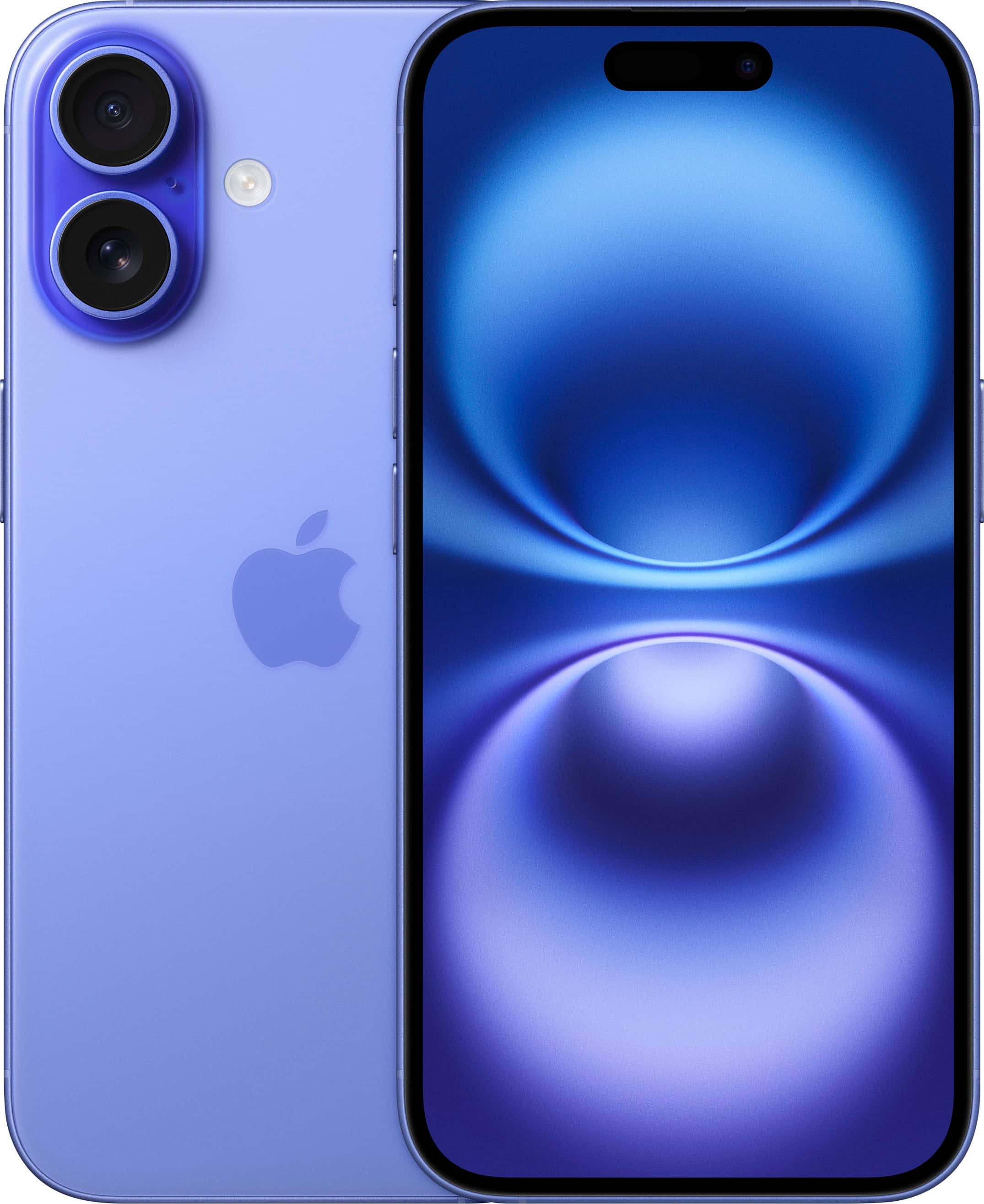 Apple - iPhone 16 128GB - Apple Intelligence (Unlocked) - Ultramarine product image