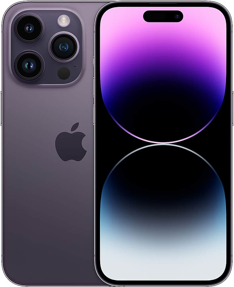 Apple - Pre-Owned Excellent iPhone 14 Pro 5G 128GB (Unlocked) - Deep Purple product image