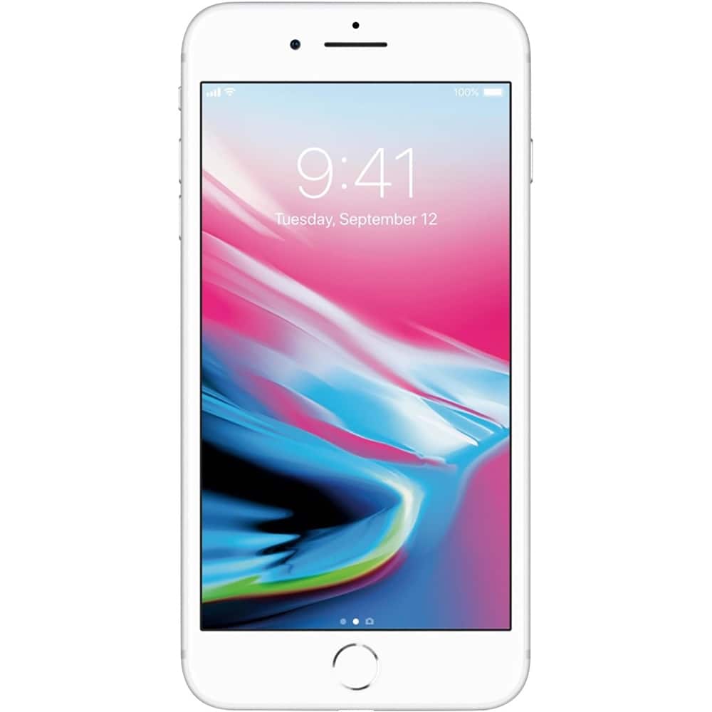 Apple - Pre-Owned Excellent iPhone 8 Plus 256GB 4G LTE (Unlocked) - Silver product image