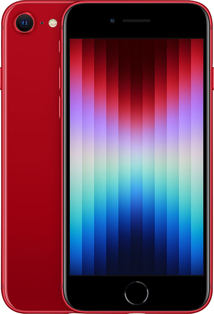 Apple - Pre-Owned Excellent iPhone SE 2022 5G (3rd Gen) 128GB (Unlocked) - Red product image