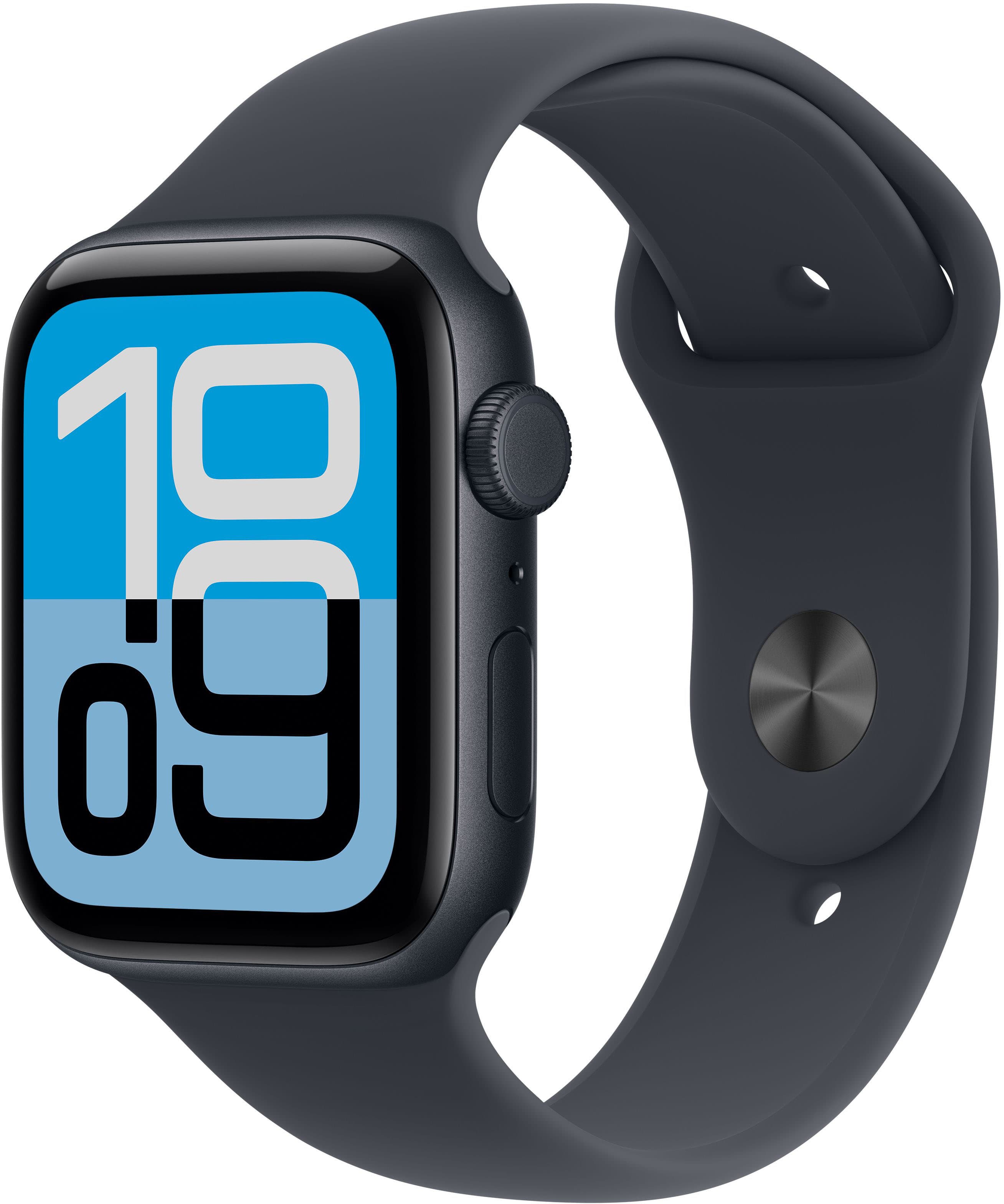 Apple Watch SE 3 (GPS+Cellular) 44mm Aluminum Case with Midnight Sport Band - M/L - Midnight - (2025) product image