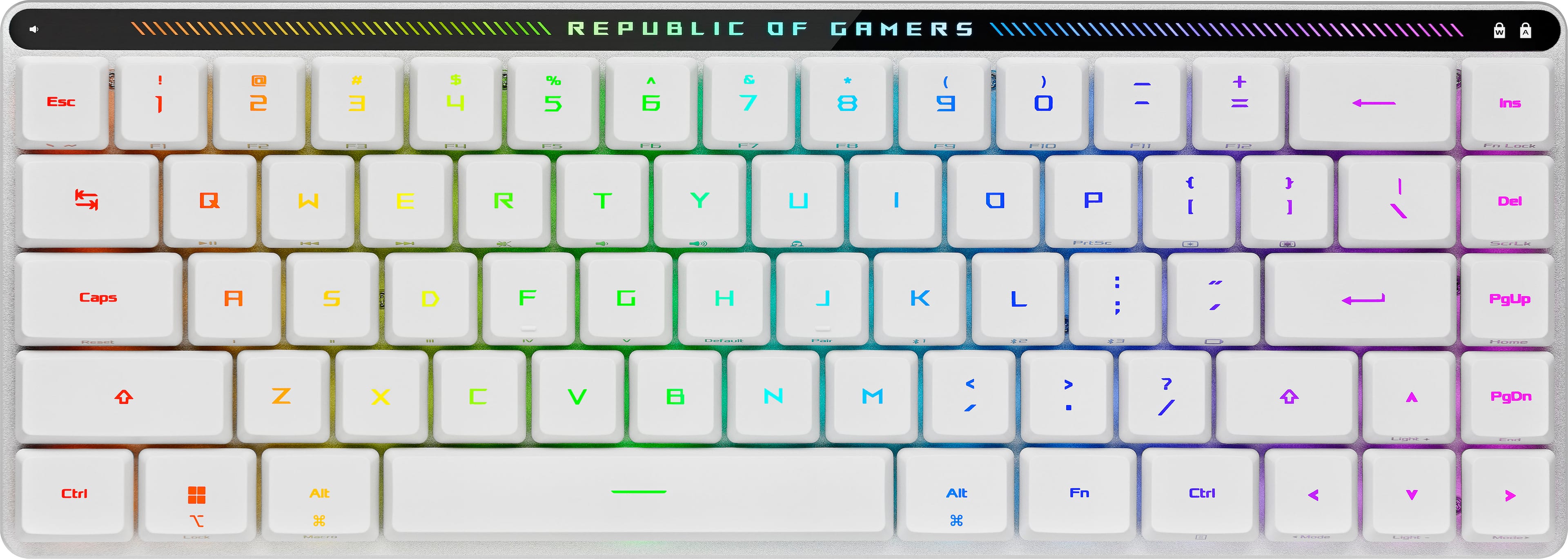 ASUS - ROG Falchion RX 65% Wireless Optical Gaming Keyboard with ROG RX Low-Profile Switches - White product image