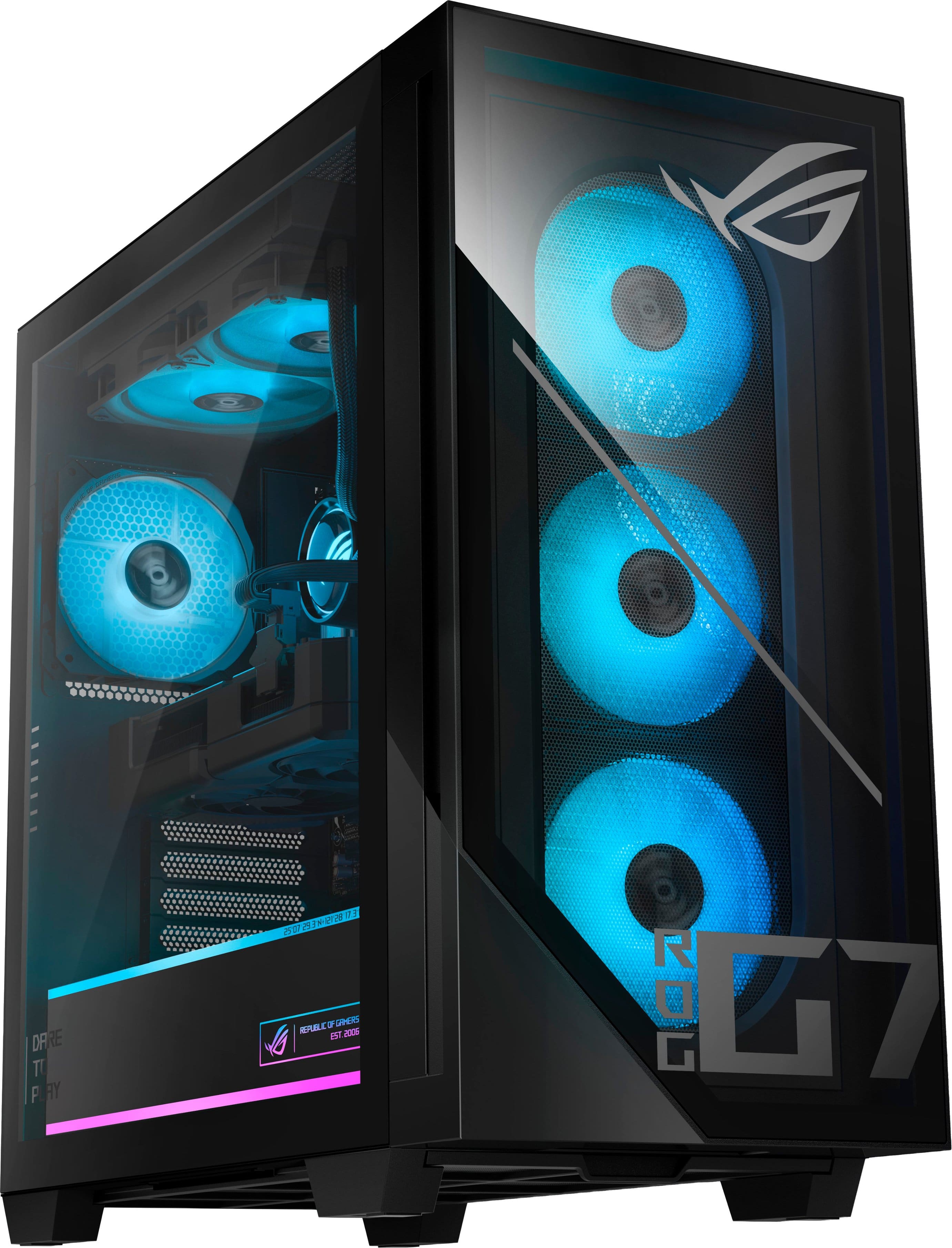 ASUS - ROG GM700 Gaming Desktop - AMD Ryzen 7 9800X3D - 32GB Memory - NVIDIA GeForce RTX 5070Ti 16GB - 2TB SSD - Black produ…
