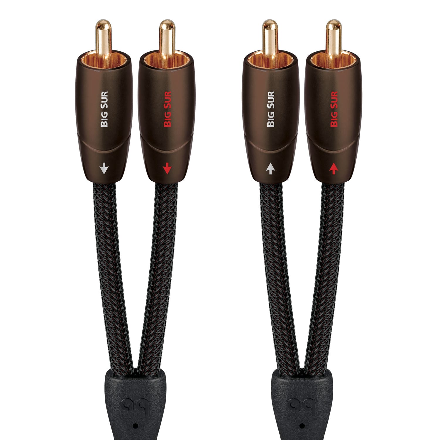 AudioQuest - Big Sur RCA > RCA 16.4' Analog Audio Interconnect Cable - Brown on Black product image