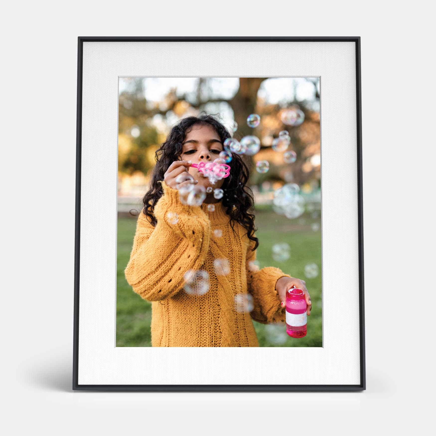 Aura Home - Aura Walden 15" Digital Wifi Photo Frame-Ink with Paper Mat - Ink (Dark) product image