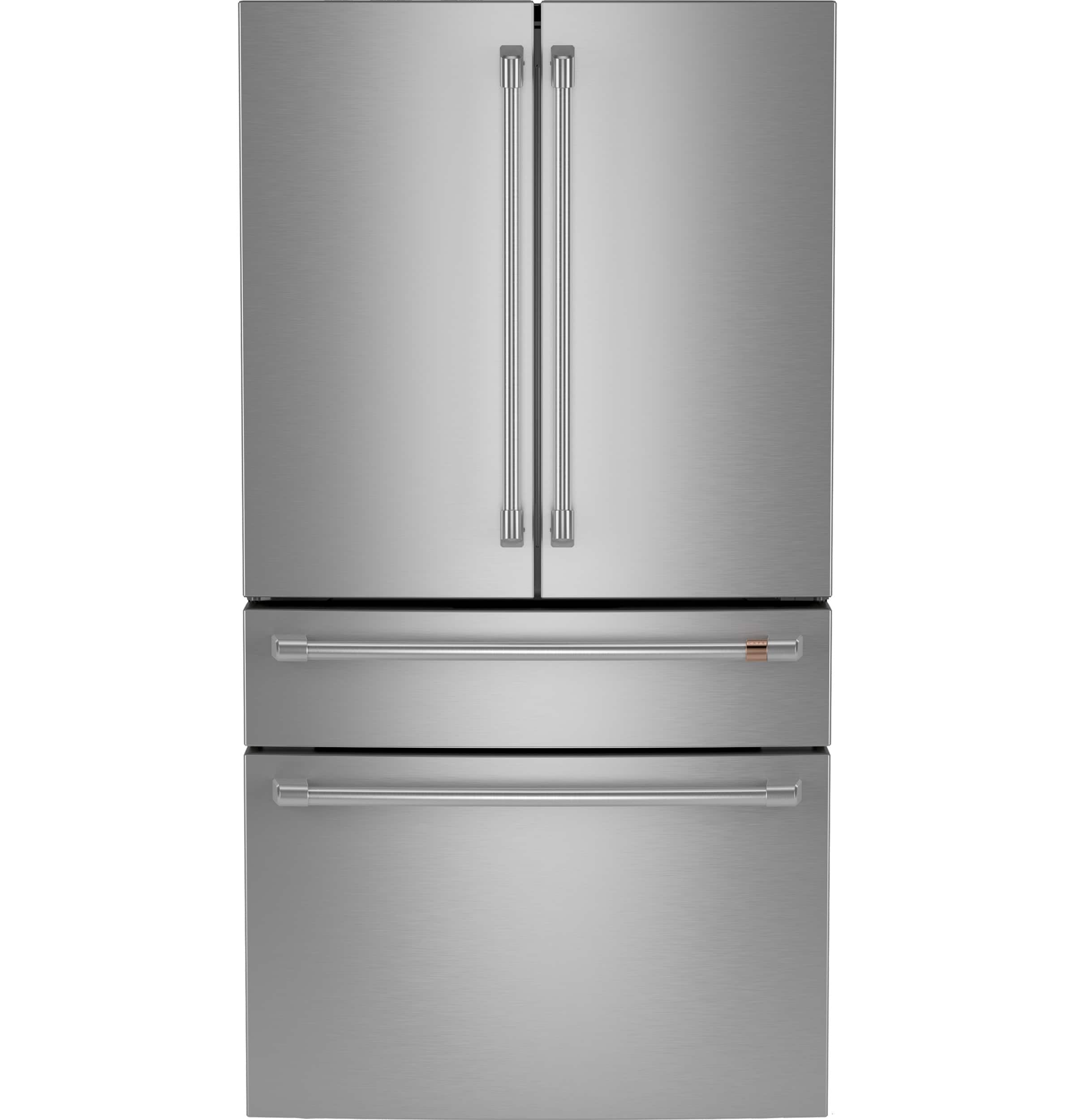 Café - 23.2 Cu. Ft. 4-Door French Door Counter-Depth Smart Refrigerator with Dual Dispense AutoFill Pitcher - Matte Black pr…