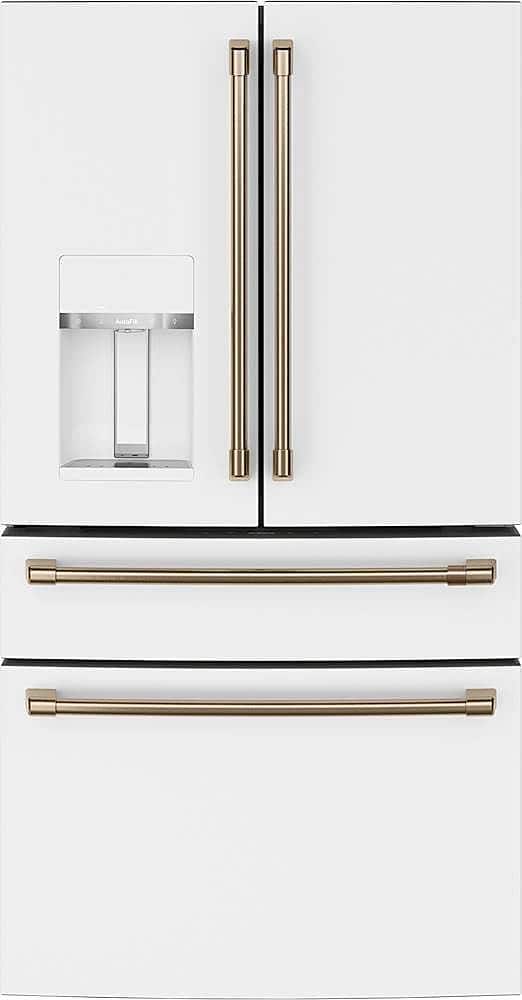 Café - 27.6 Cu. Ft. 4-Door French Door Smart Refrigerator, Customizable - Matte White product image