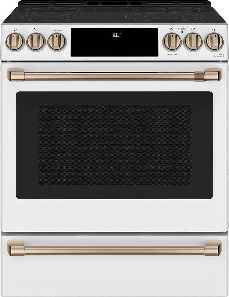 Café - 5.7 Cu. Ft. Slide-In Electric Convection Range - Matte White product image