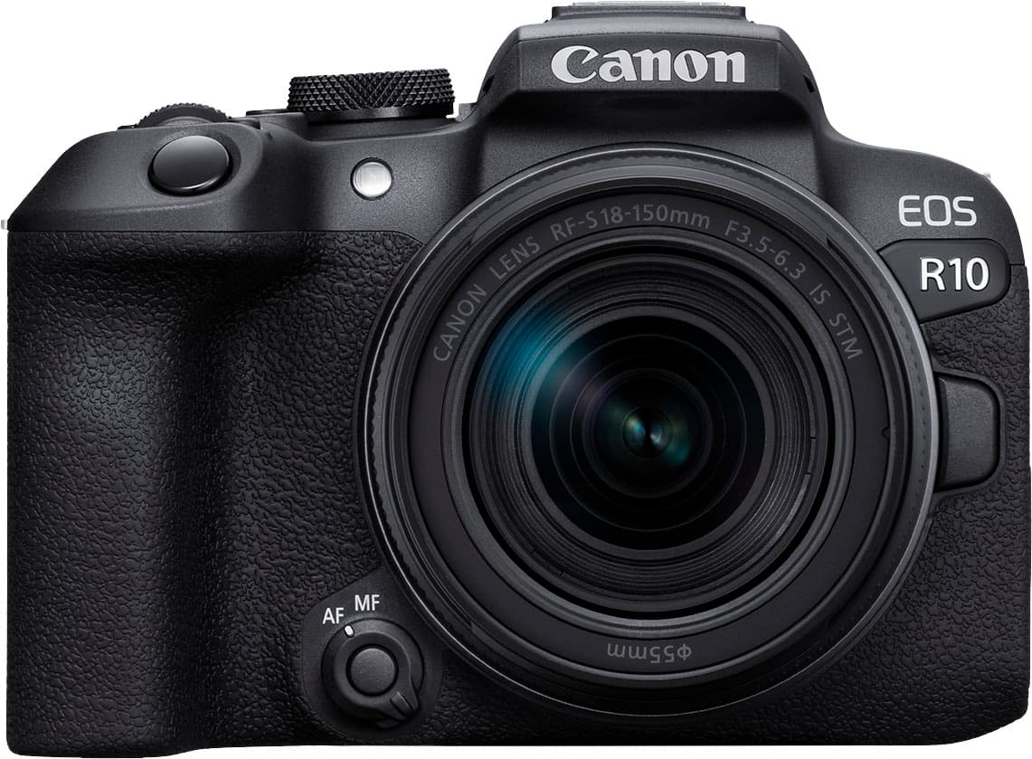 Canon - EOS R10 Mirrorless Camera with RF-S18-150mm f/3.5-6.3 IS STM Lens - Black product image