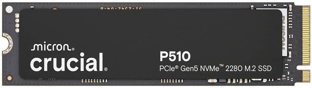 Crucial - P510 1TB Internal SSD PCIe Gen 5 x4 NVMe M.2 for Laptop and Desktop product image