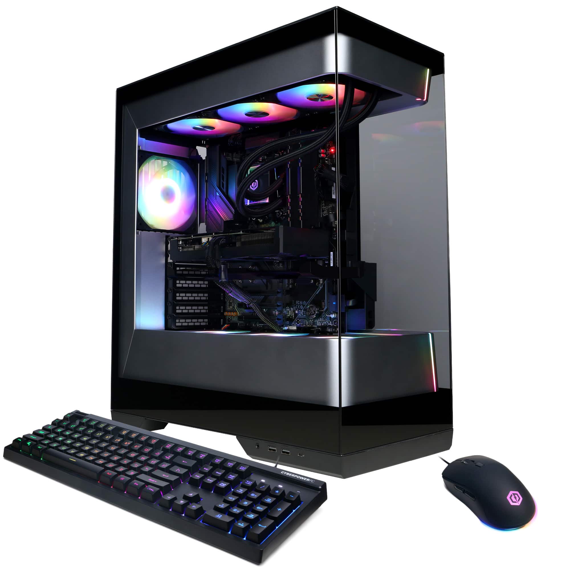 CyberPowerPC - Gaming Desktop - AMD Ryzen 7 7800X3D - AMD Radeon RX 9070 XT 16GB - 32GB DDR5 - 2TB PCIe 4.0 SSD - Black prod…