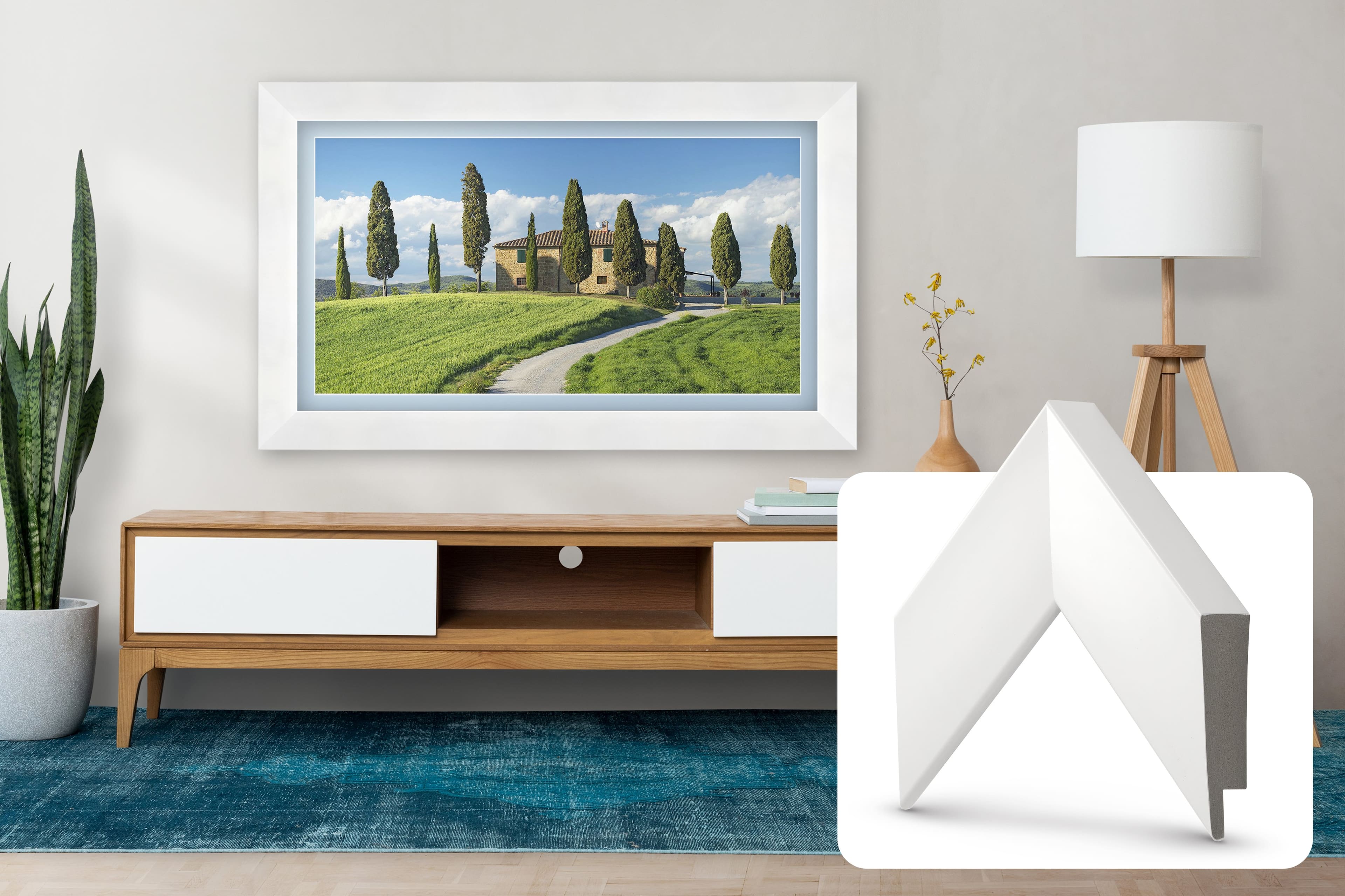 Deco TV Frames - Premiere Bezel for Samsung the Frame TV - 32" - Gloss White product image