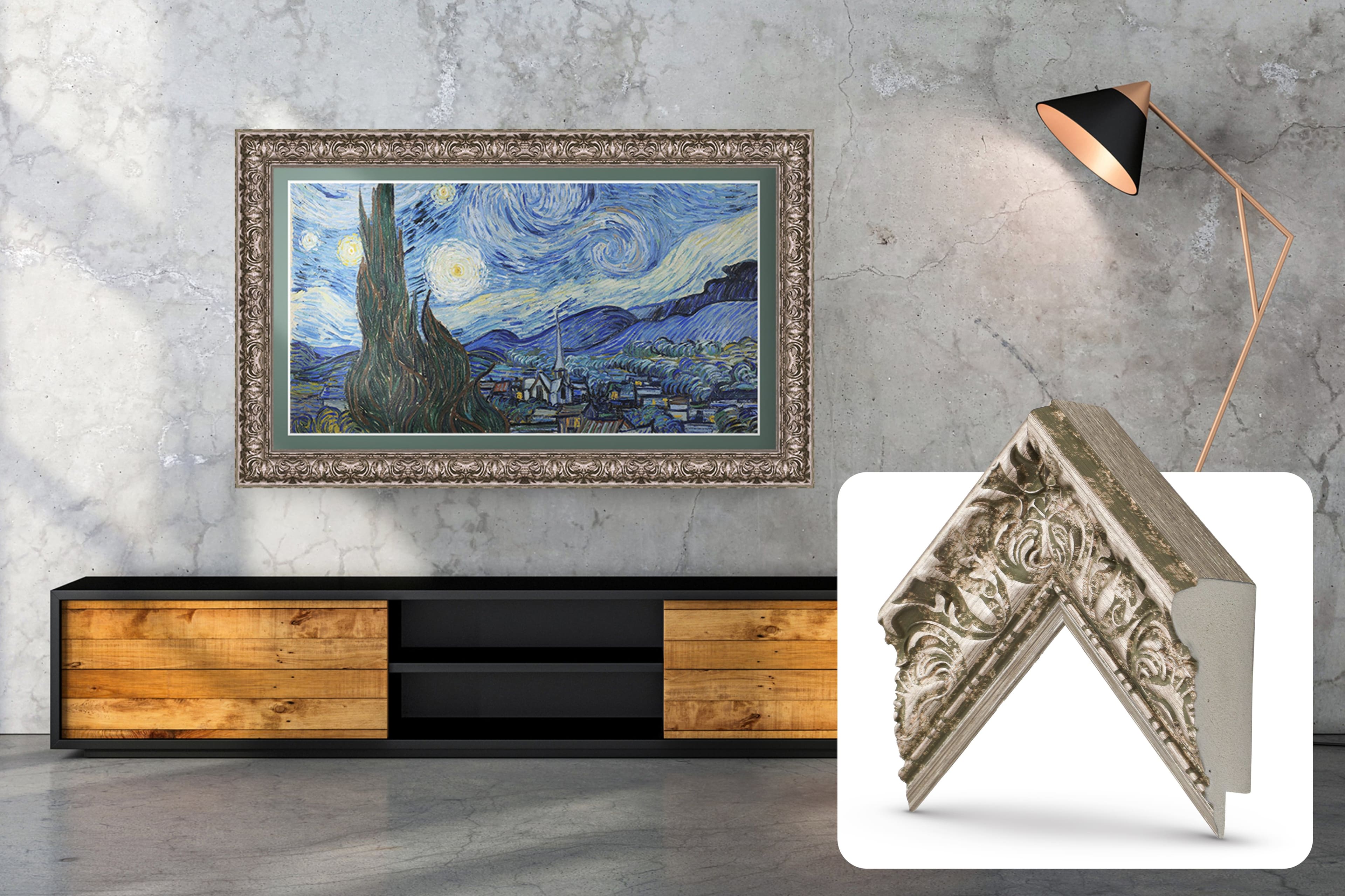 Deco TV Frames - Premiere Bezel for Samsung the Frame TV - 32" - Tuscan Silver product image