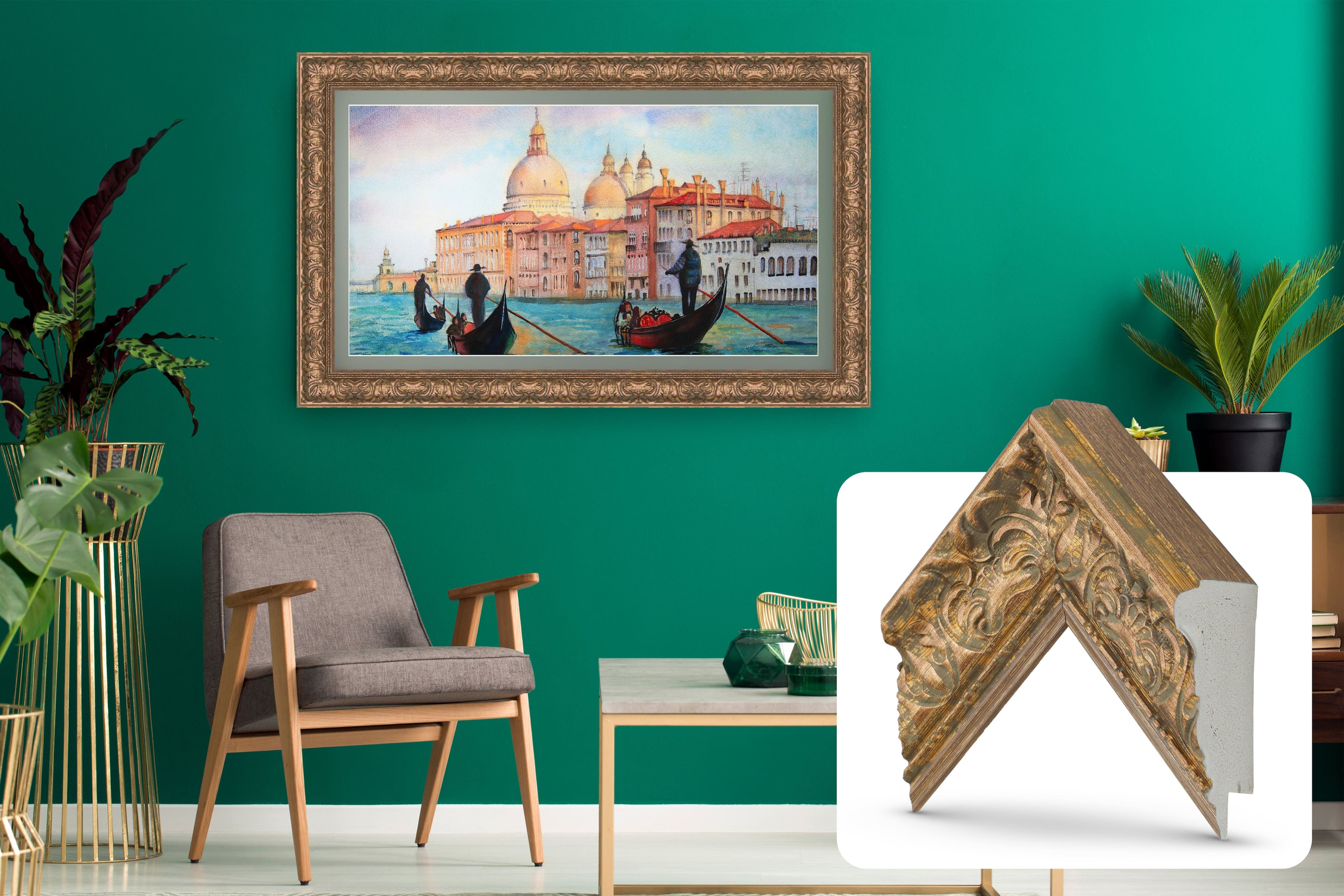 Deco TV Frames - Premiere Bezel for Samsung the Frame TV - 55" - Tuscan Copper product image