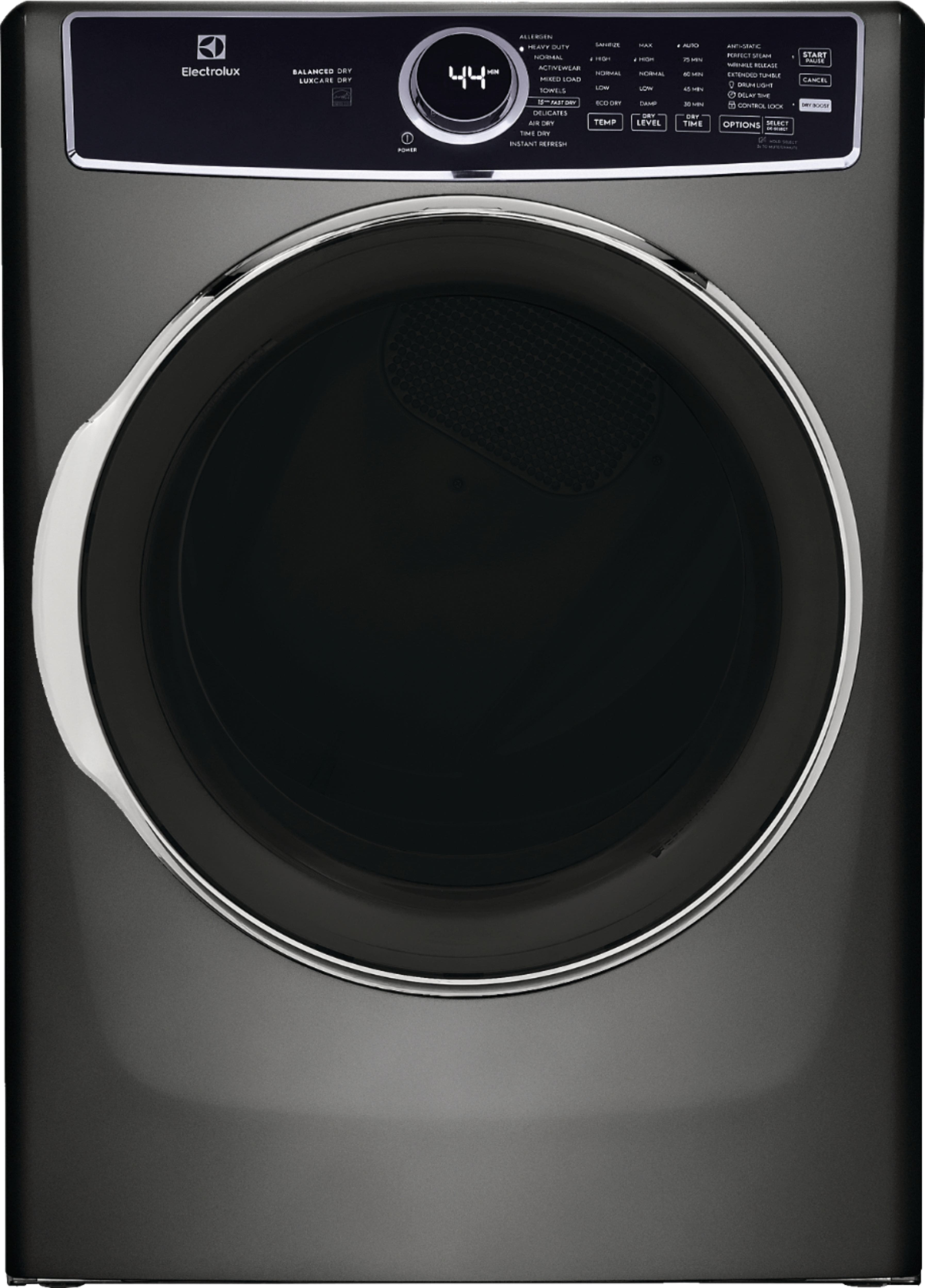 Electrolux - 8.0 Cu. Ft. Stackable Electric Dryer with Steam and Balanced Dry - Titanium product image
