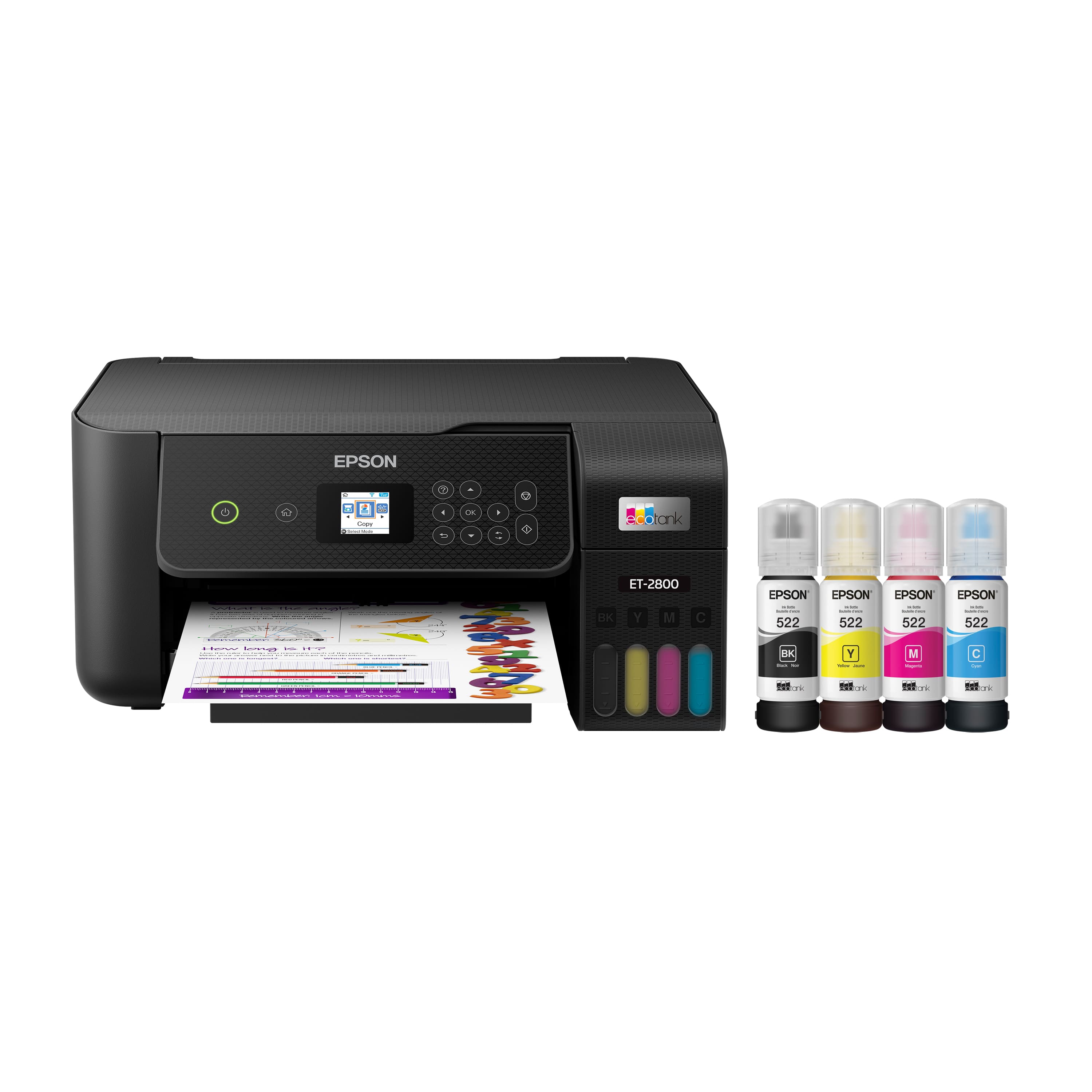 Epson - EcoTank ET-2800 Wireless Color All-in-One Inkjet Cartridge-Free Supertank Printer - Black product image