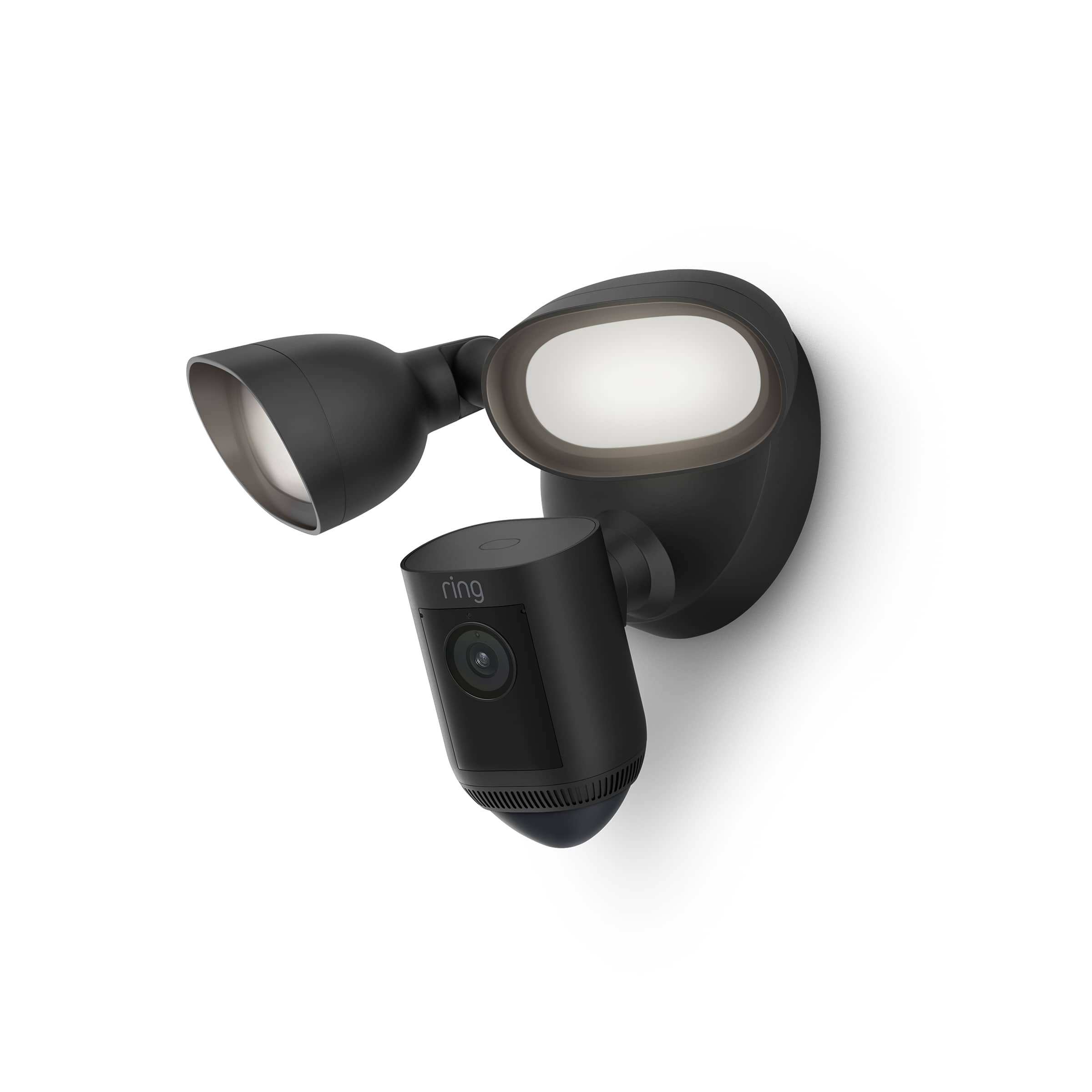 Floodlight Cam Pro with 2K Video and Ring Vision, 2 LED Lights, Dual Band Wi-Fi, and 3D Motion Detection - Black product ima…