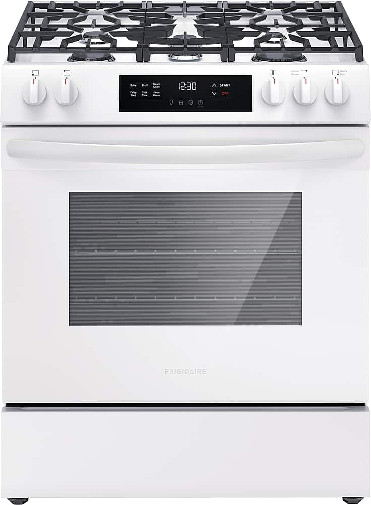 Frigidaire - 5.1 Cu. Ft Freestanding Gas Range with Quick Boil Burner - White product image