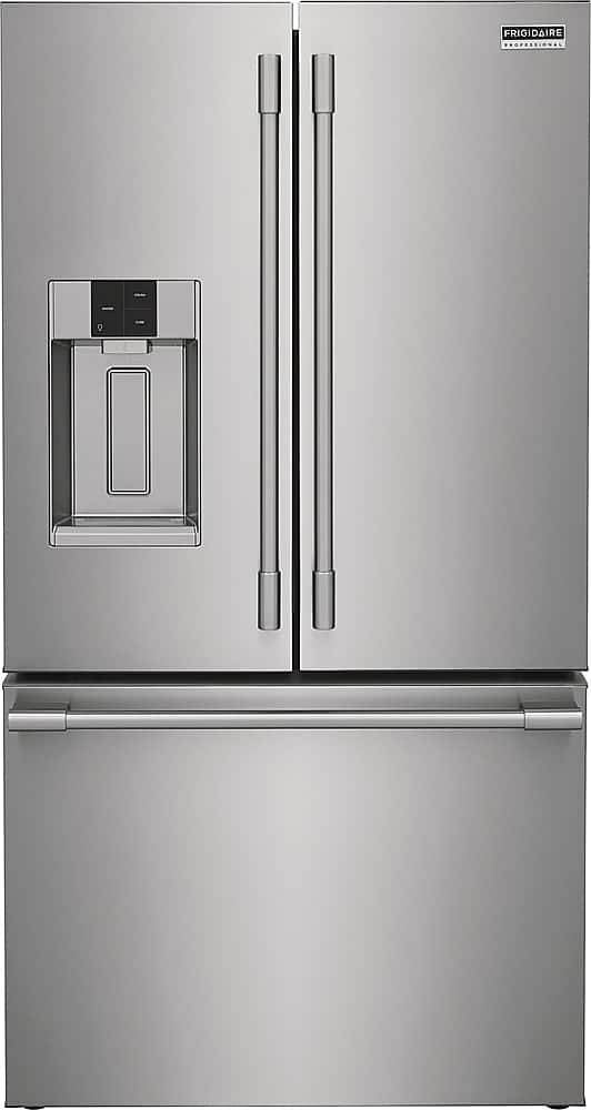 Frigidaire - Professional 22.6 Cu. Ft. French Door Counter-Depth Refrigerator with CrispSeal Technology - Smudge Proof Stain…