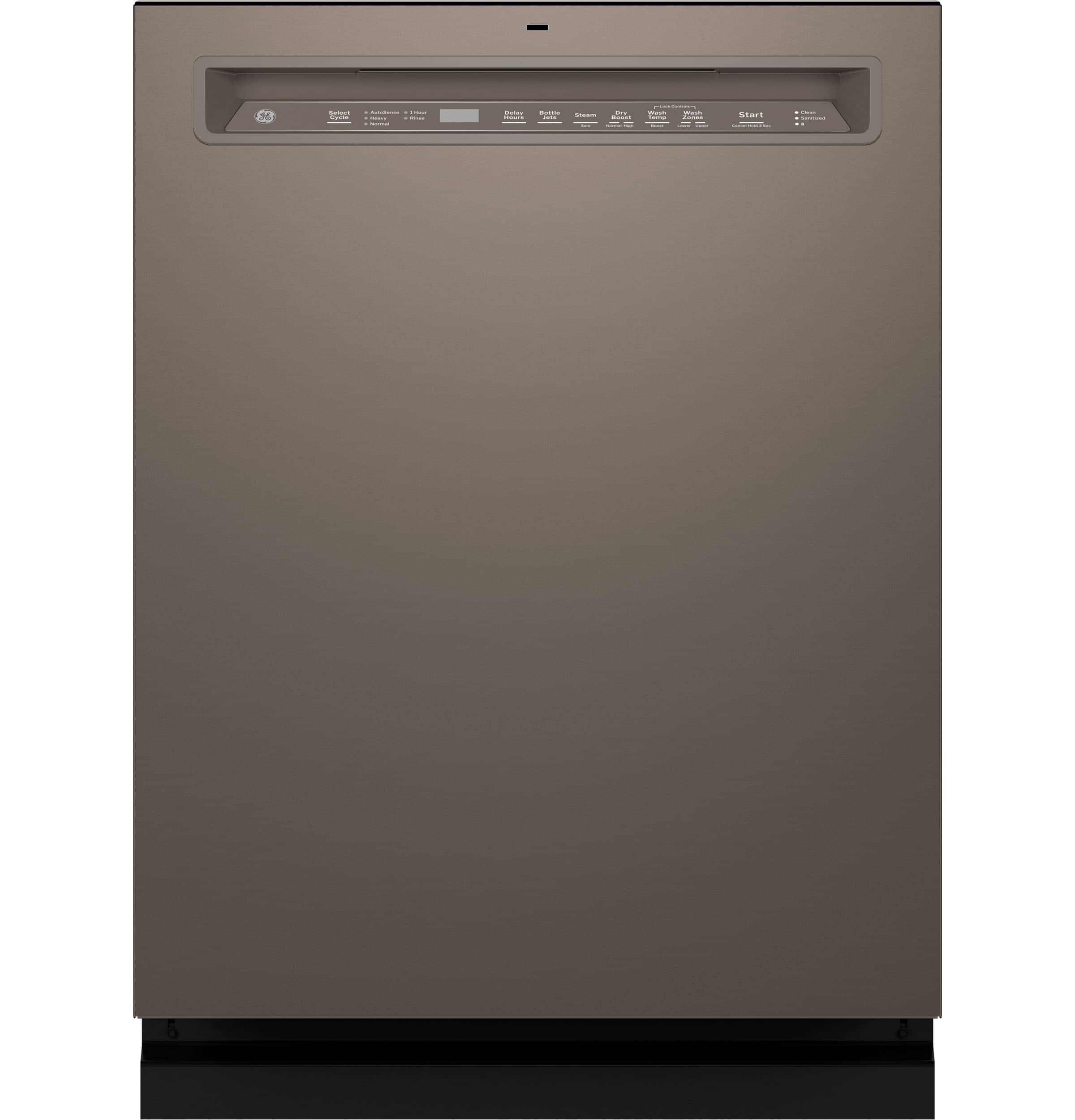GE - 24" Front Control Built-In Stainless Steel Tub Dishwasher with 3rd Rack, Sanitize Cycle and 47 dBA - Stainless Steel pr…