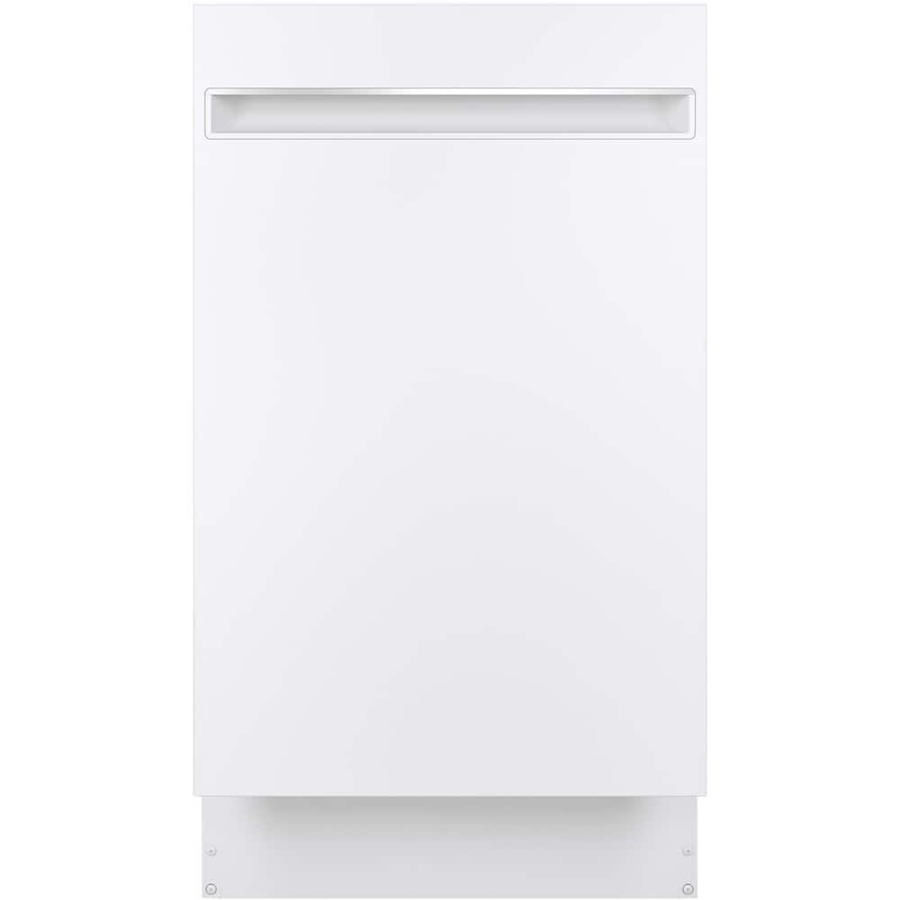 GE Profile - 18" Compact Top Control Built-In Stainless Steel Tub Dishwasher with 3-Level Wash and and 47 dBA - Black produc…