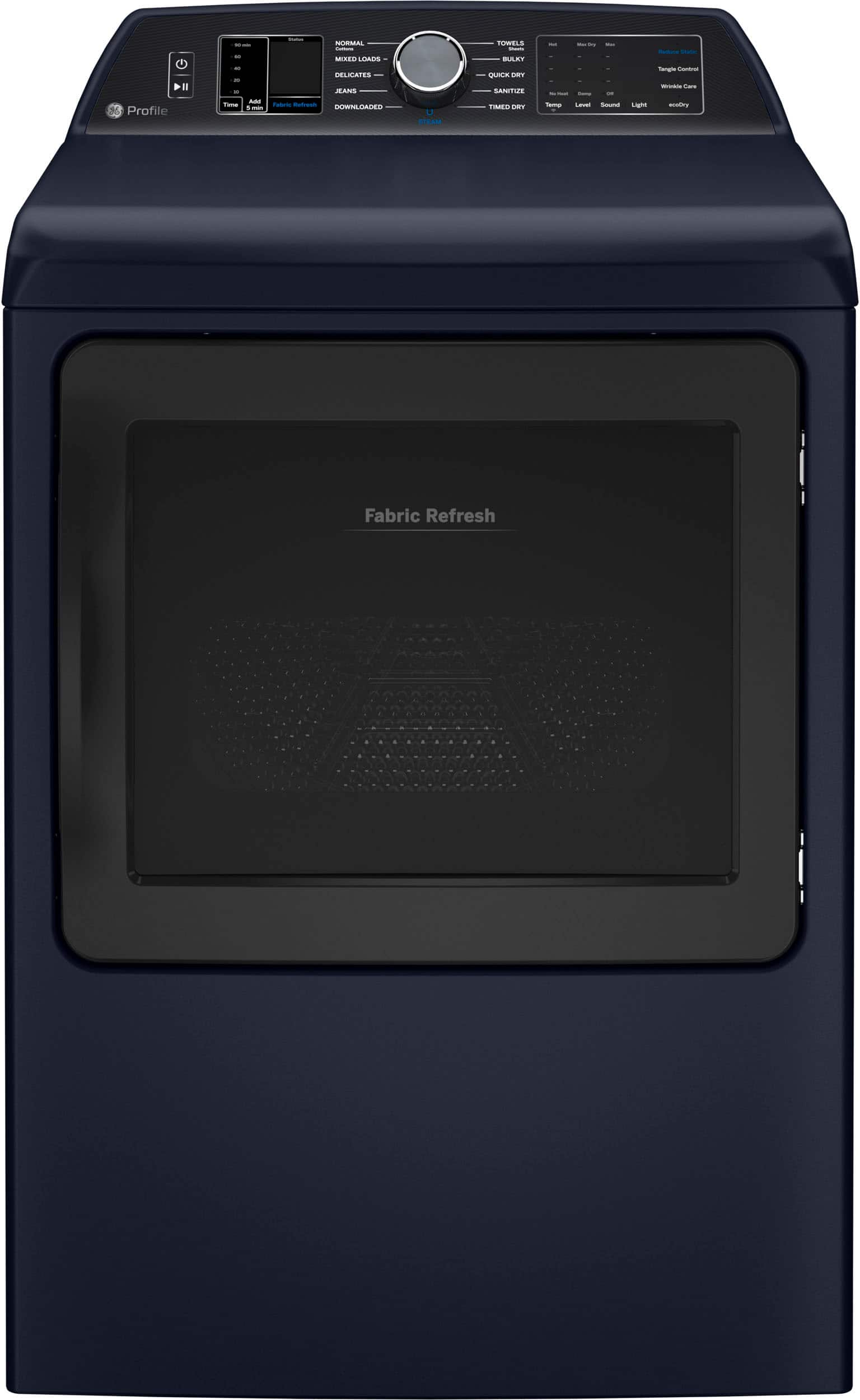 GE Profile - 7.3 Cu. Ft. Smart Electric Dryer with Fabric Refresh, Steam, and Washer Link - Sapphire Blue product image
