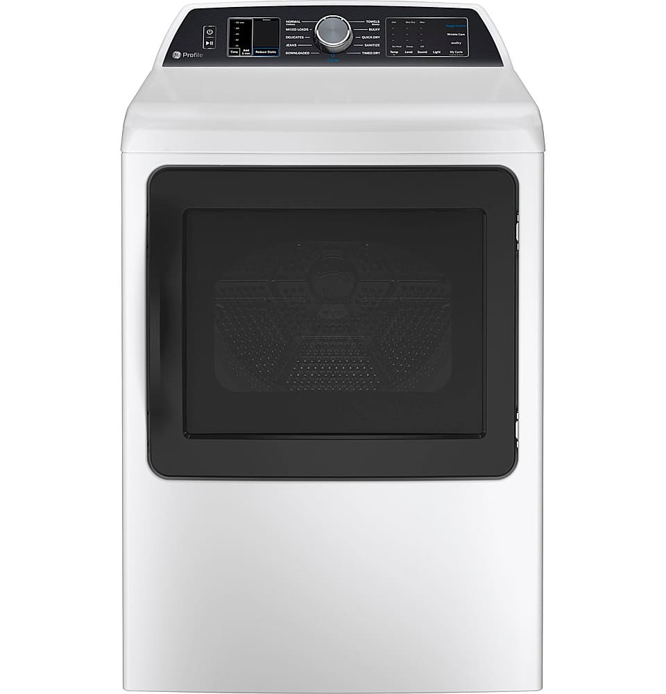 GE Profile - 7.4 Cu. Ft. Smart Gas Dryer with Steam, Sanitize Cycle and Sensor Dry - Diamond Gray product image