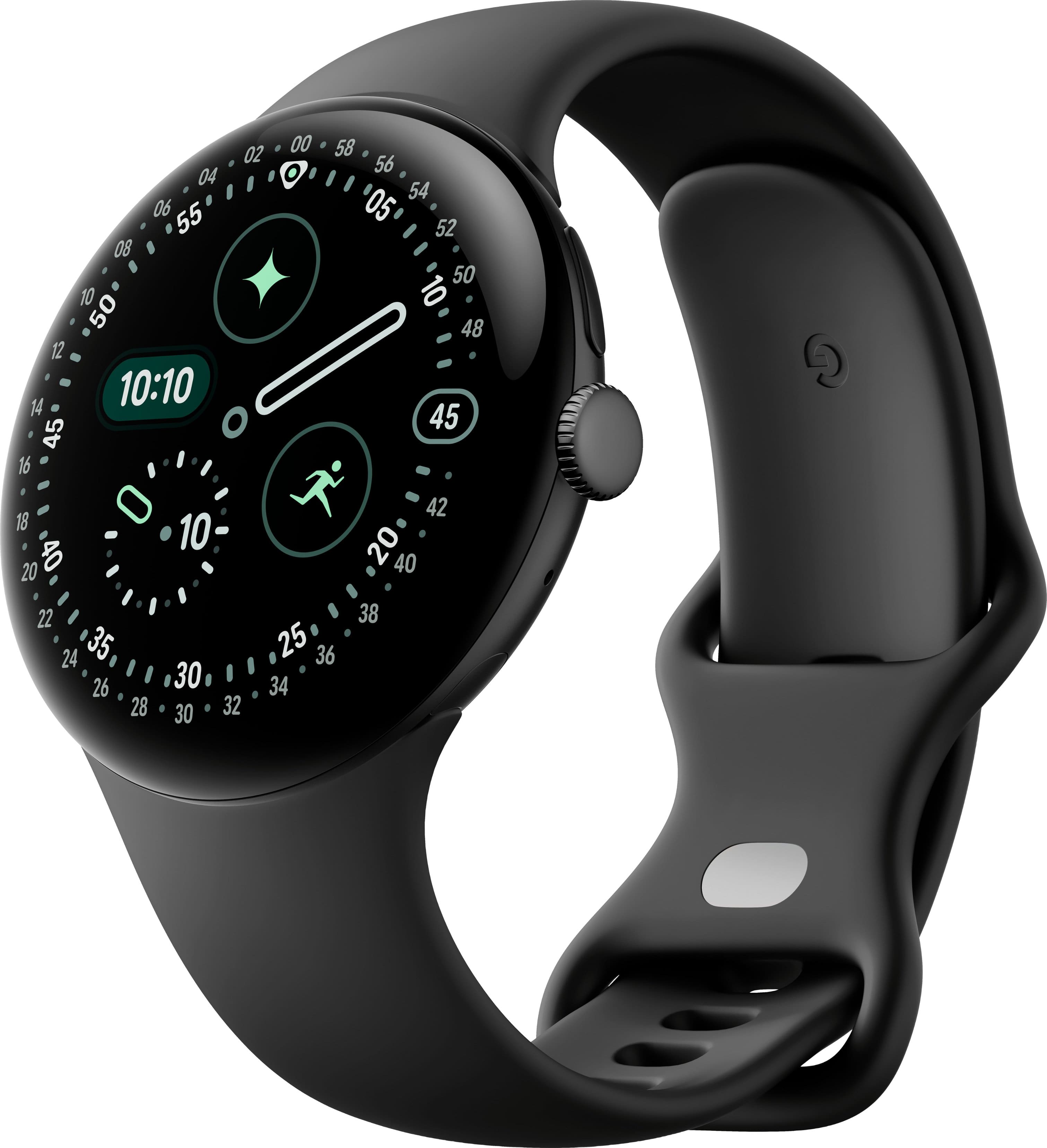 Google - Pixel Watch 4 (45mm) - LTE - Matte Black Case - Obsidian Band - (2025) product image
