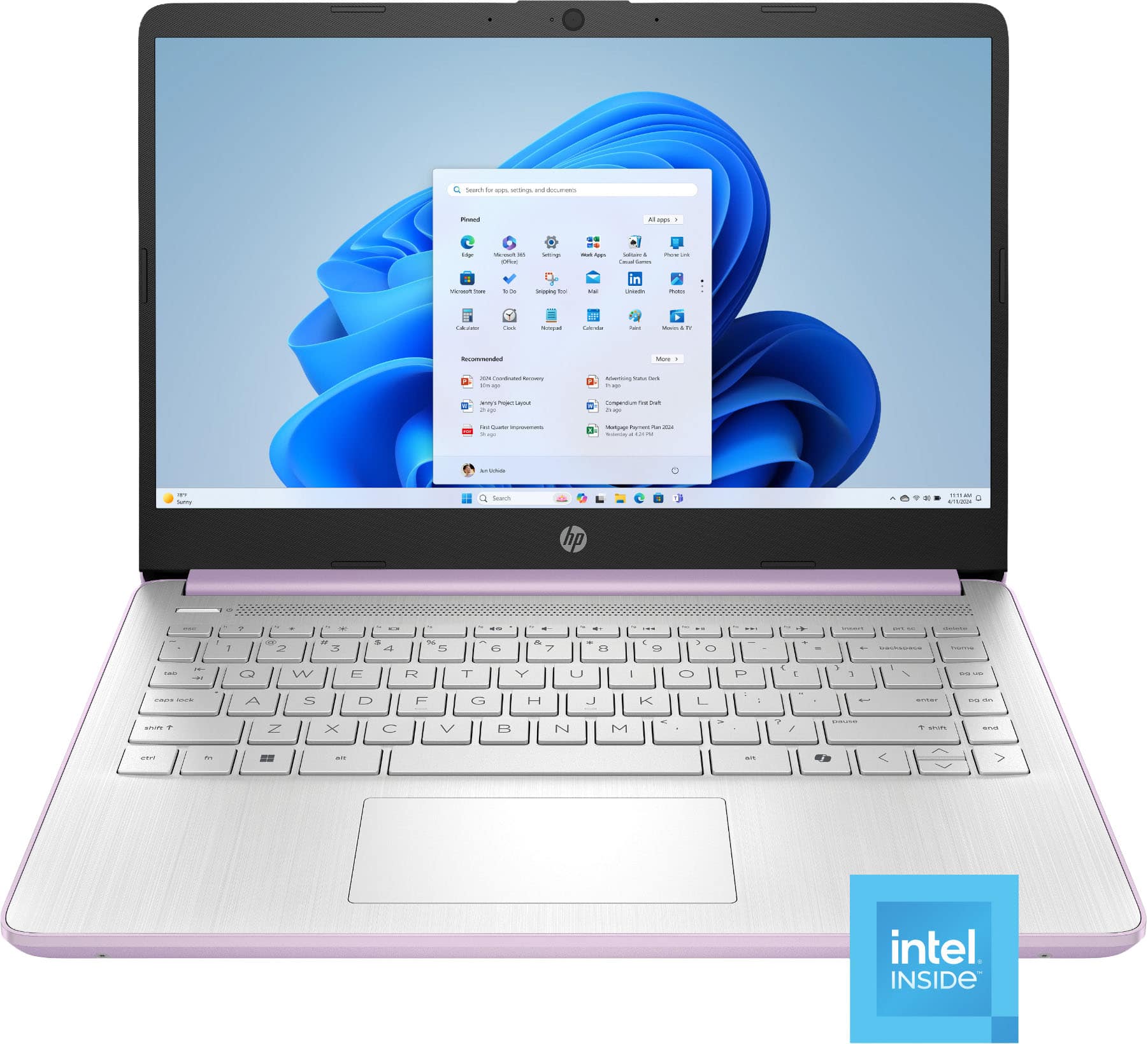 HP - 14" Laptop - Intel N150 Processor - 4GB Memory - 128GB UFS - Honey Lavender product image