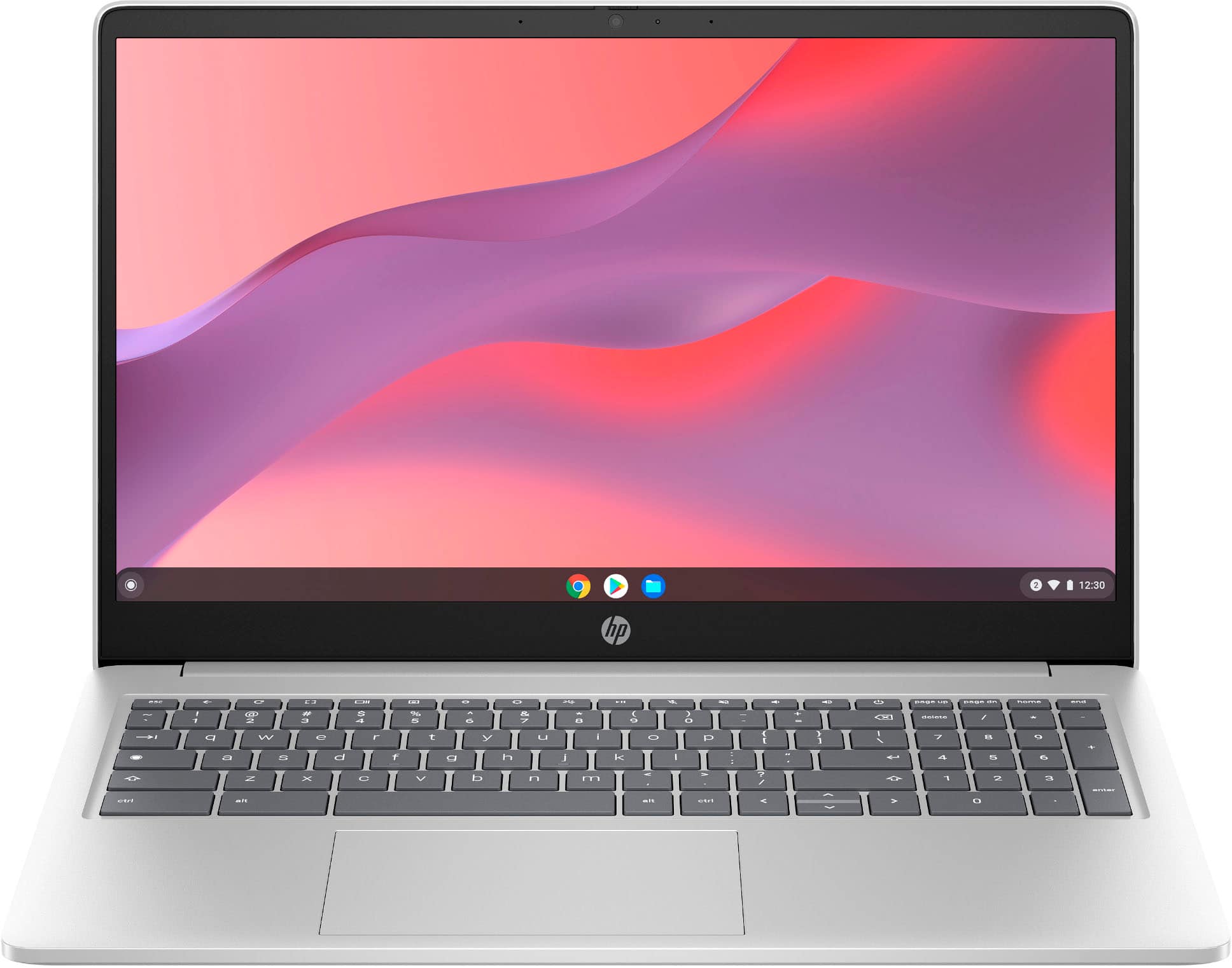 HP - 15.6" Chromebook Laptop - Intel Processor N200 2023 - 8GB Memory - 64GB eMMC - Natural Silver product image