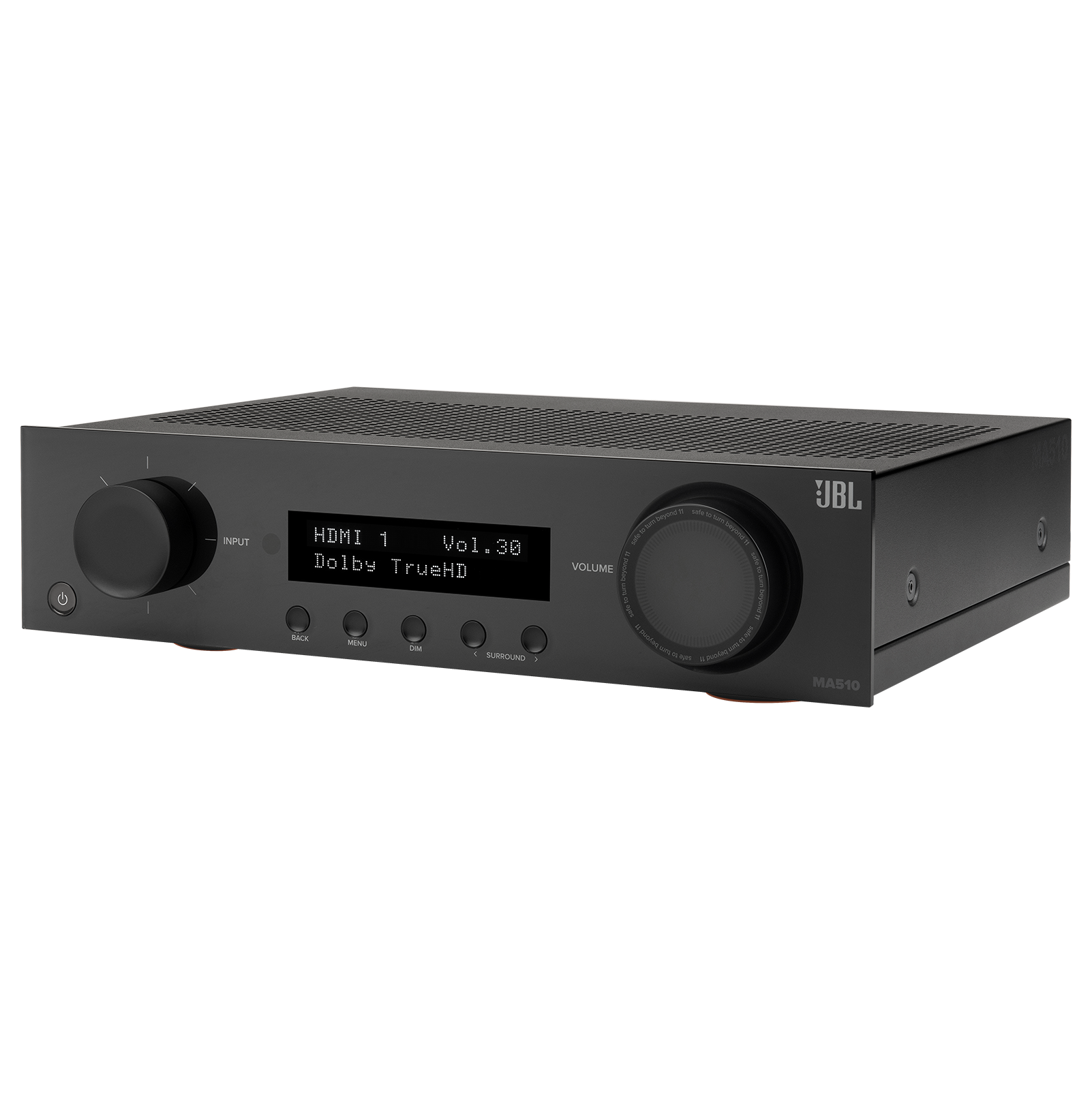 JBL - MA510 75W 5.2ch Bluetooth and WiFi Capable HDR 8K Ultra HD Compatible AV Home Theater Receiver - Black product image