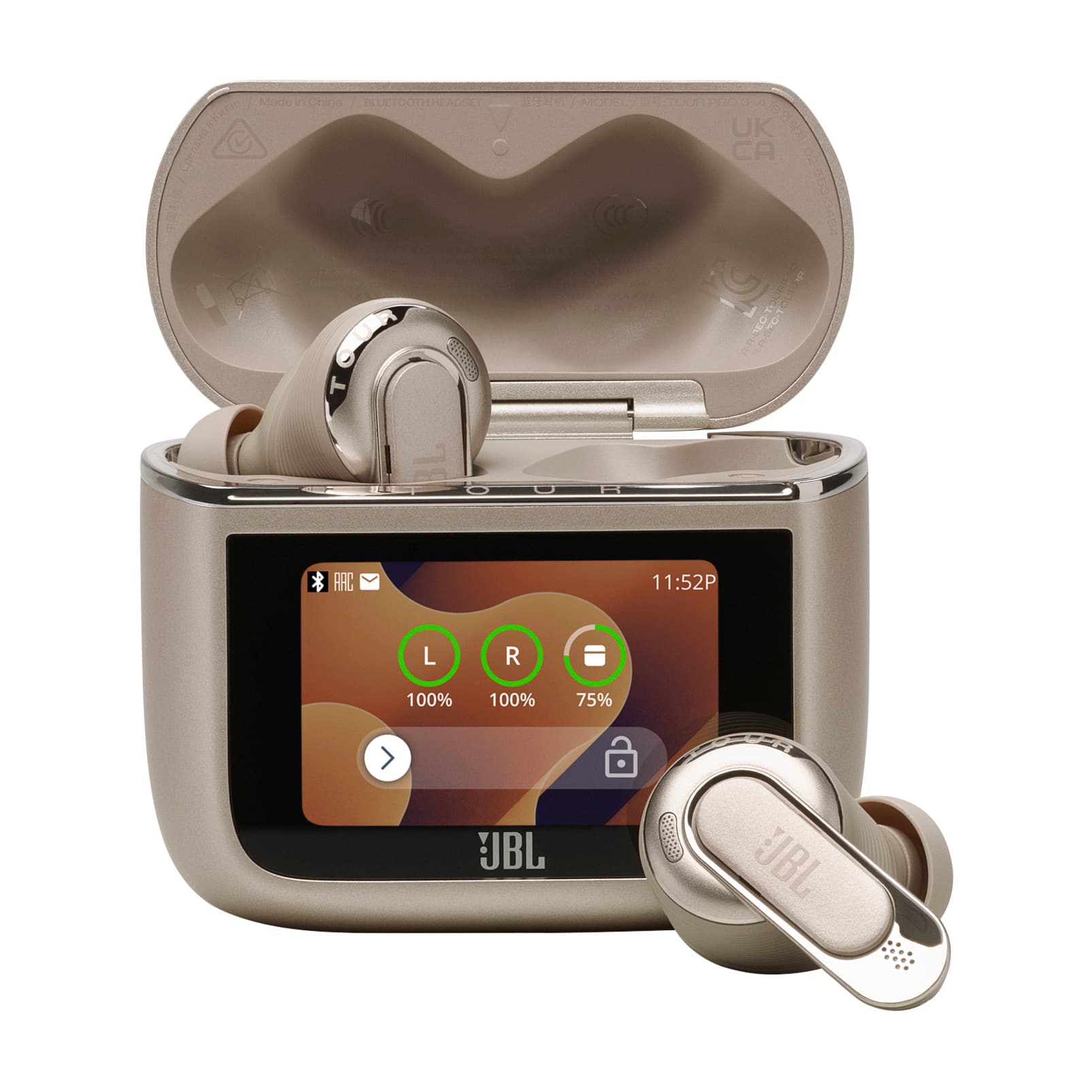 JBL - Tour Pro 3 True Wireless Noise Cancelling Earbuds - 2024 - Titanium product image