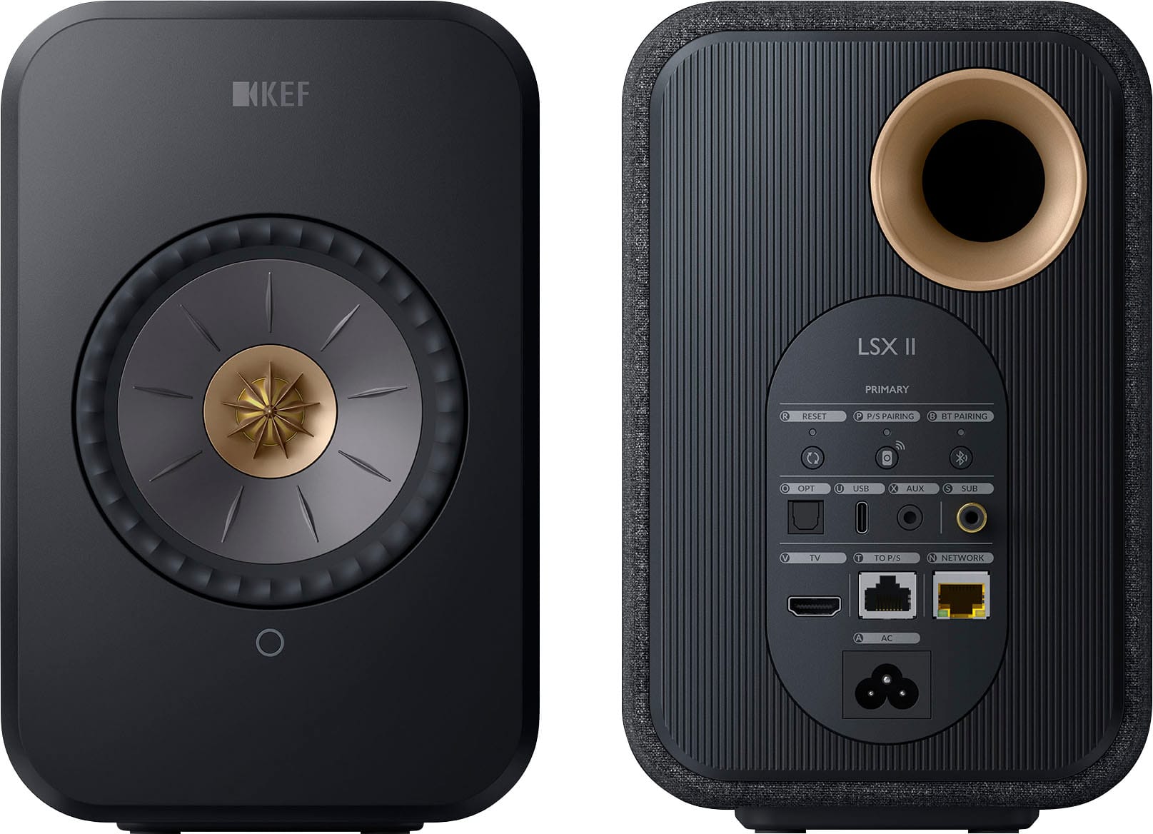 KEF - LSXII Wireless Bookshelf Speakers (Pair) - Black product image