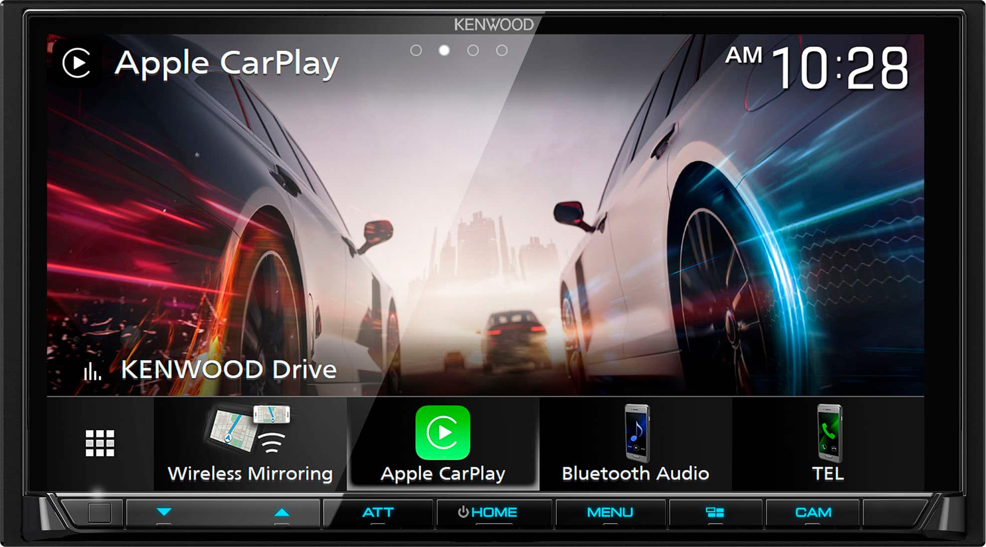 Kenwood - DMX9708S 7" Wireless Carplay/ Android Auto, Bluetooth, High Resolution Digital Media Receiver, Maestro - Black pro…