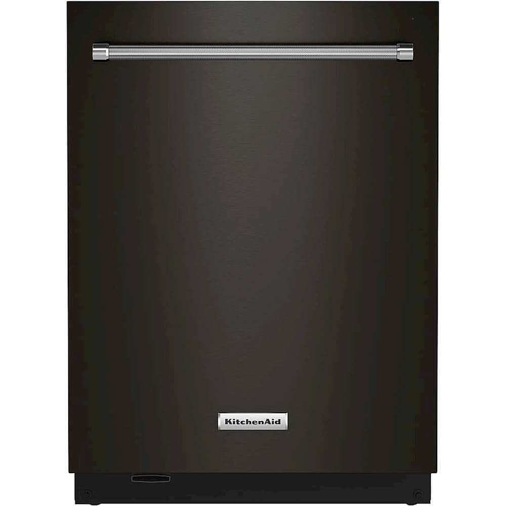KitchenAid - 24" Top Control Built-In Stainless Steel Tub Dishwasher with 3rd Rack, Third Rack Wash Jets, 44 dBA - Black Sta…