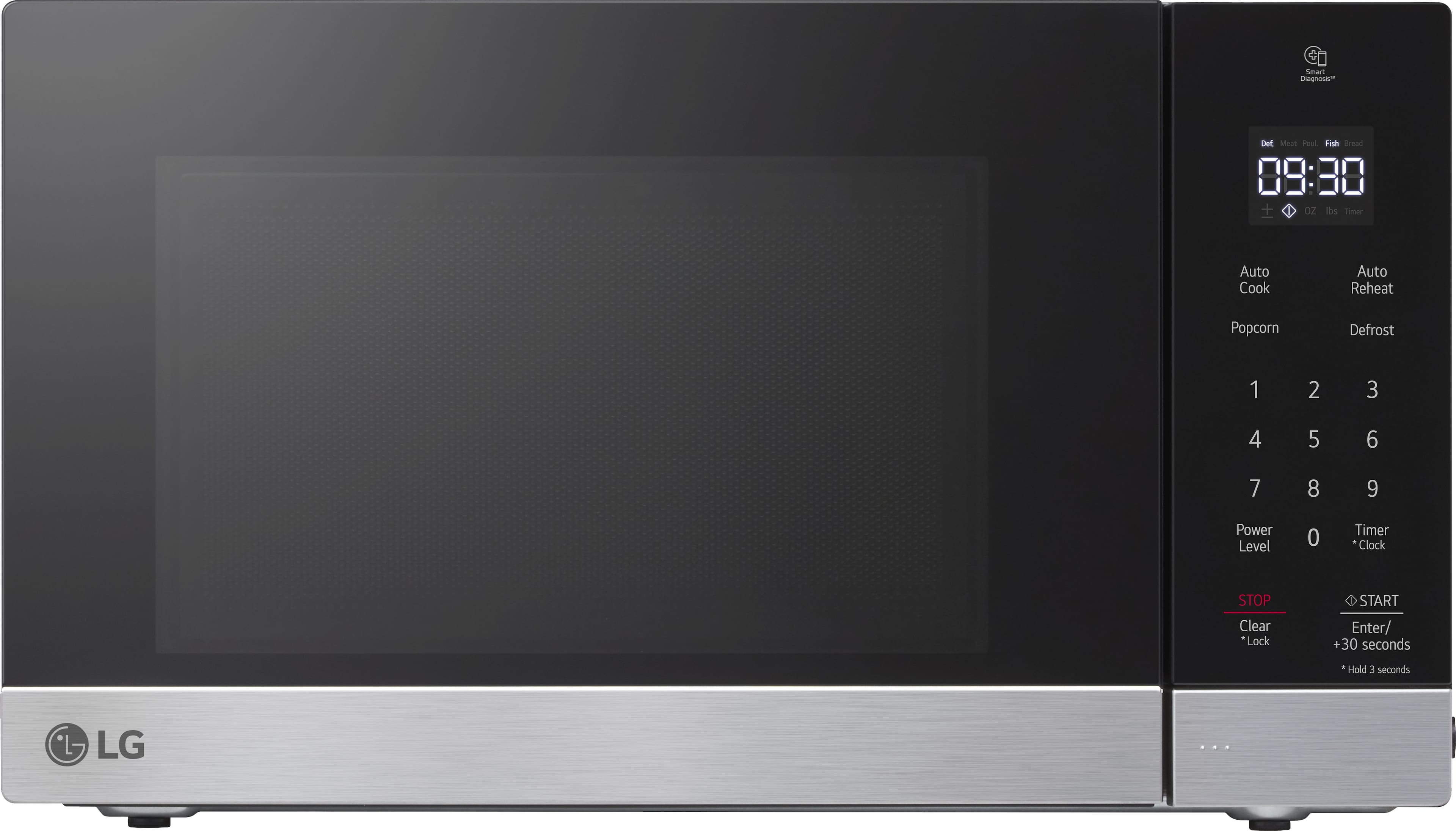 LG - 0.9 Cu. Ft. Countertop Microwave with Sensor Cooking and Smart Inverter - Stainless Steel product image
