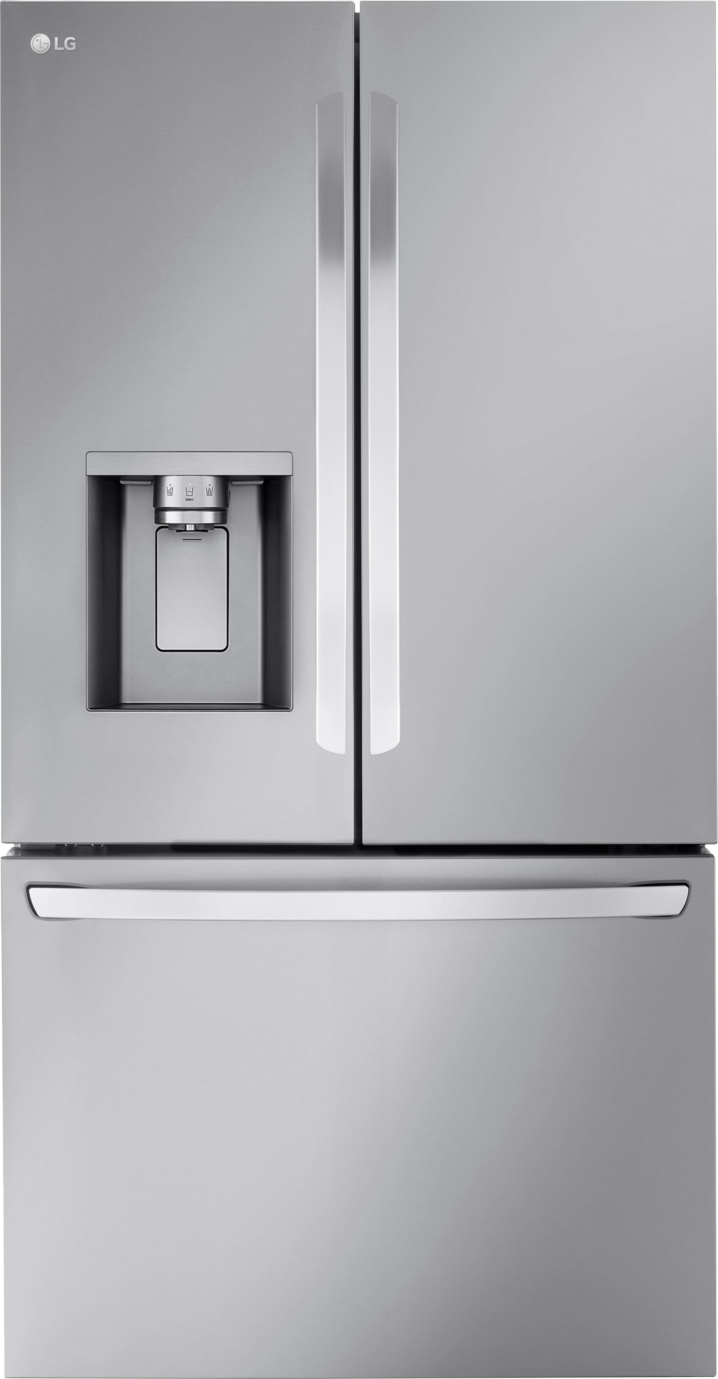 LG - 30.7 Cu. Ft. French Door Smart Refrigerator with Tall Ice and Water Dispenser - Stainless Steel product image