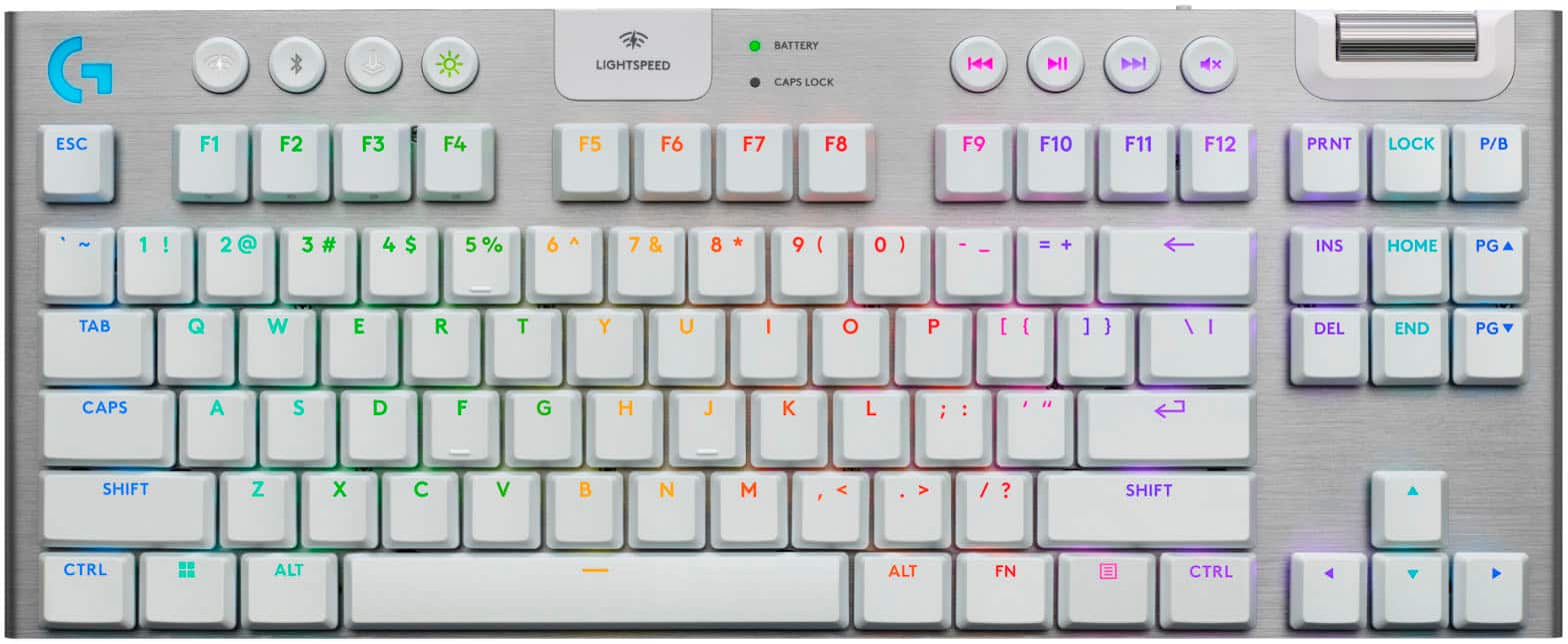 Logitech - G915 X LIGHTSPEED TKL Wireless Mechanical GL Brown Tactile Switch Gaming Keyboard for PC/Mac with RGB Backlightin…