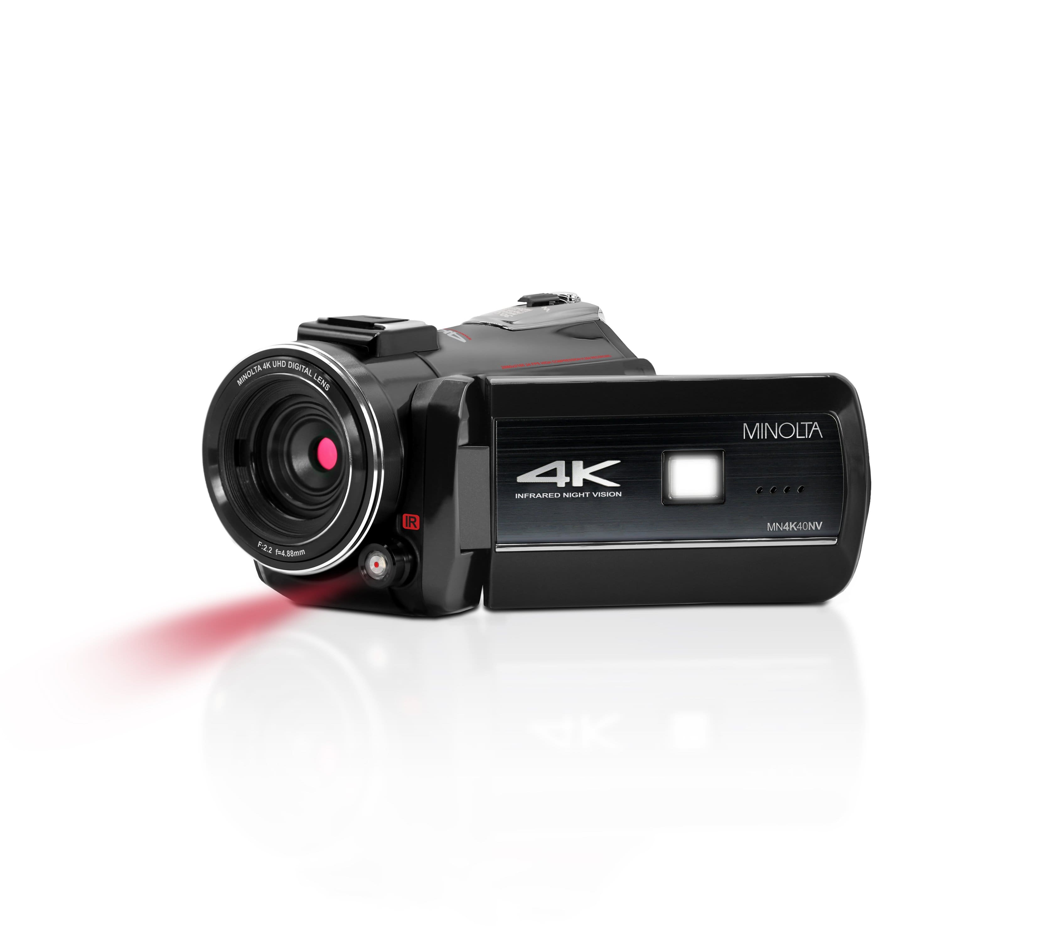 Minolta - MN4K40NV 4K Video 30-Megapixel Night Vision Camcorder - Black product image