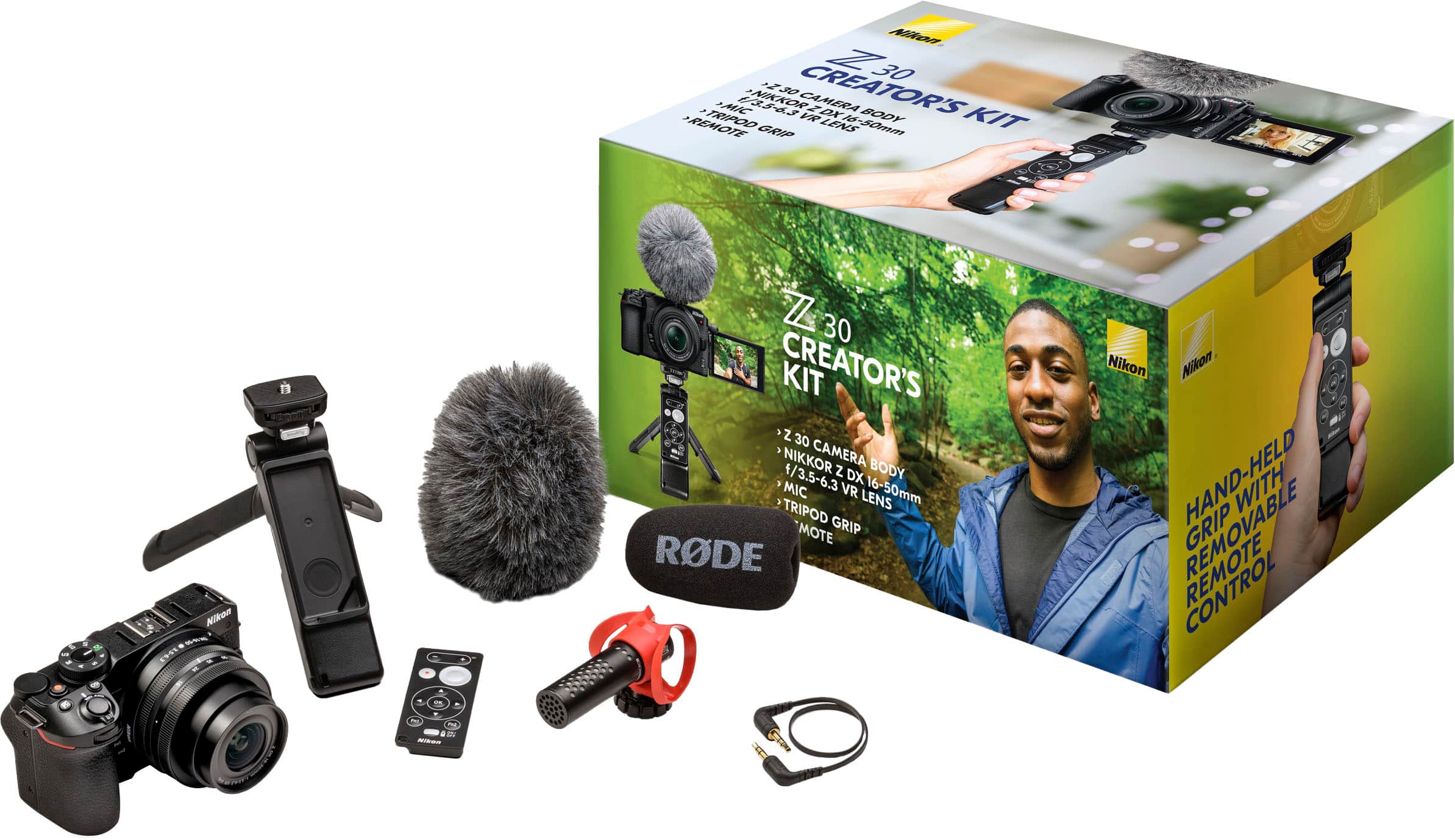 Nikon - Z 30 Creator's Kit Mirrorless Camera with NIKKOR Z DX 16-50mm f/3.5-6.3 VR Lens Bundle - Black product image