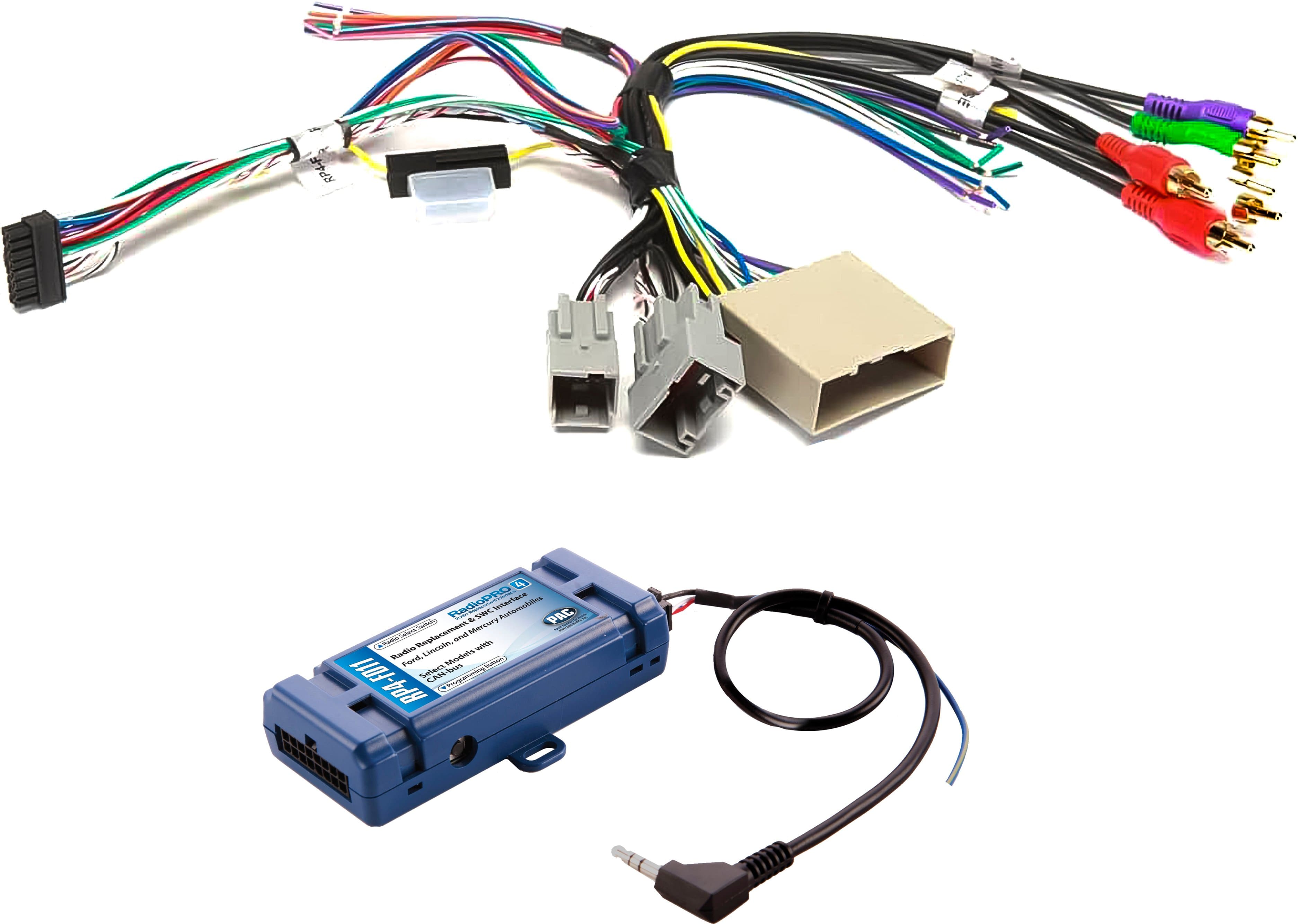 PAC - Radio Replacement and Steering Wheel Control Interface for Select Ford, Lincoln, and Mercury Vehicles - Blue product i…
