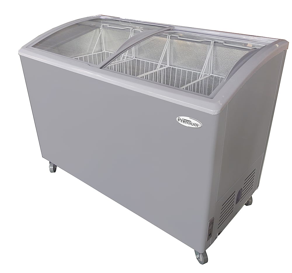 Premium Levella - 9.5 Cu Ft Chest Freezer with Curved Glass Top - White product image