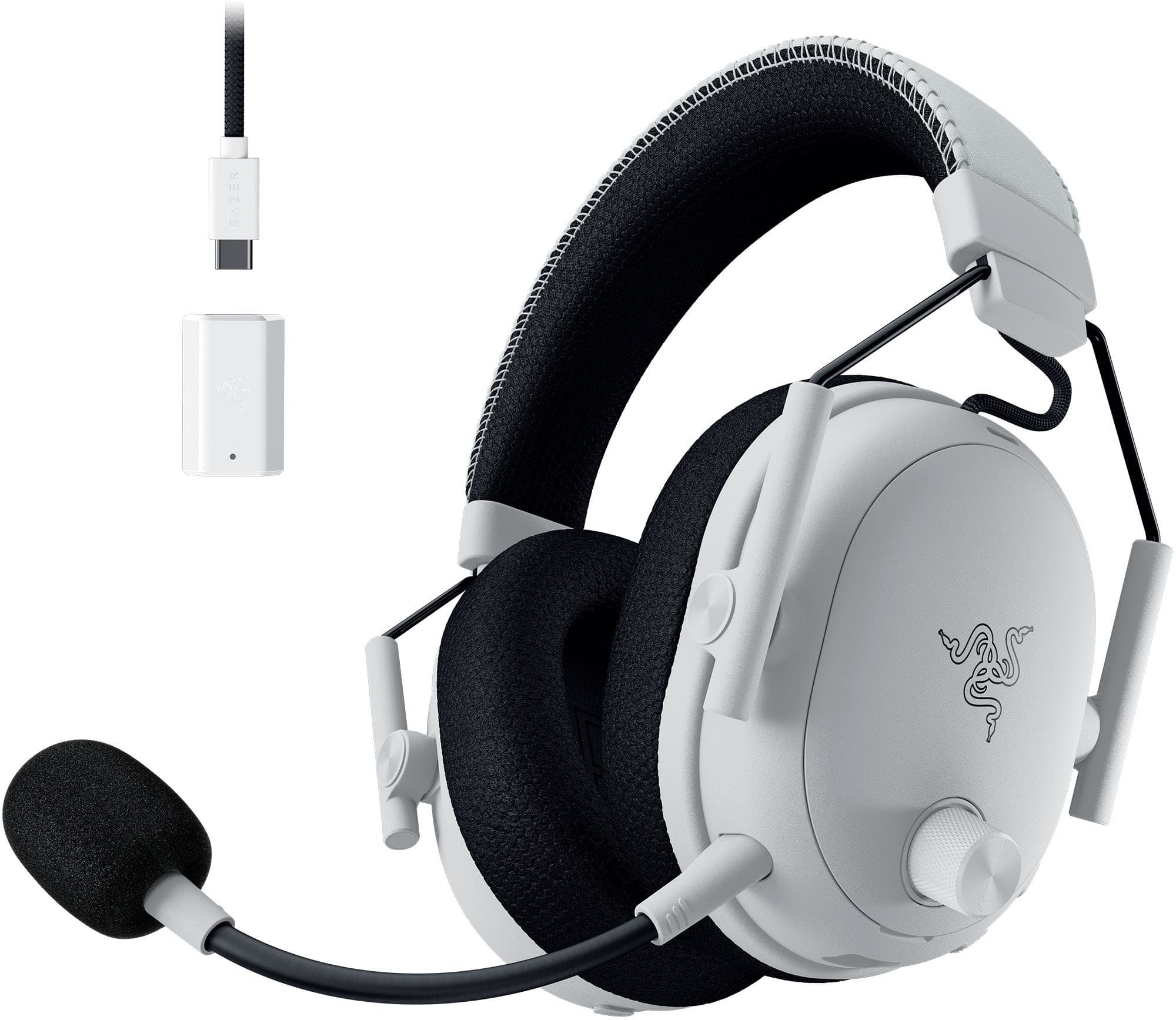 Razer - BlackShark V3 Pro ANC Wireless Over-the-Ear Gaming Headset for PC, Mac, Playstation, Nintendo Switch, Smartphone - B…