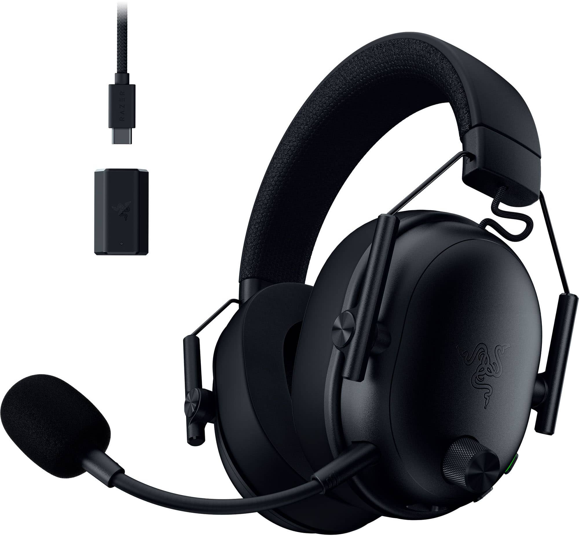 Razer - BlackShark V3 Wireless Over-the-Ear Gaming Headset for PC, Mac, Playstation, Nintendo Switch, Smartphone - Black pro…